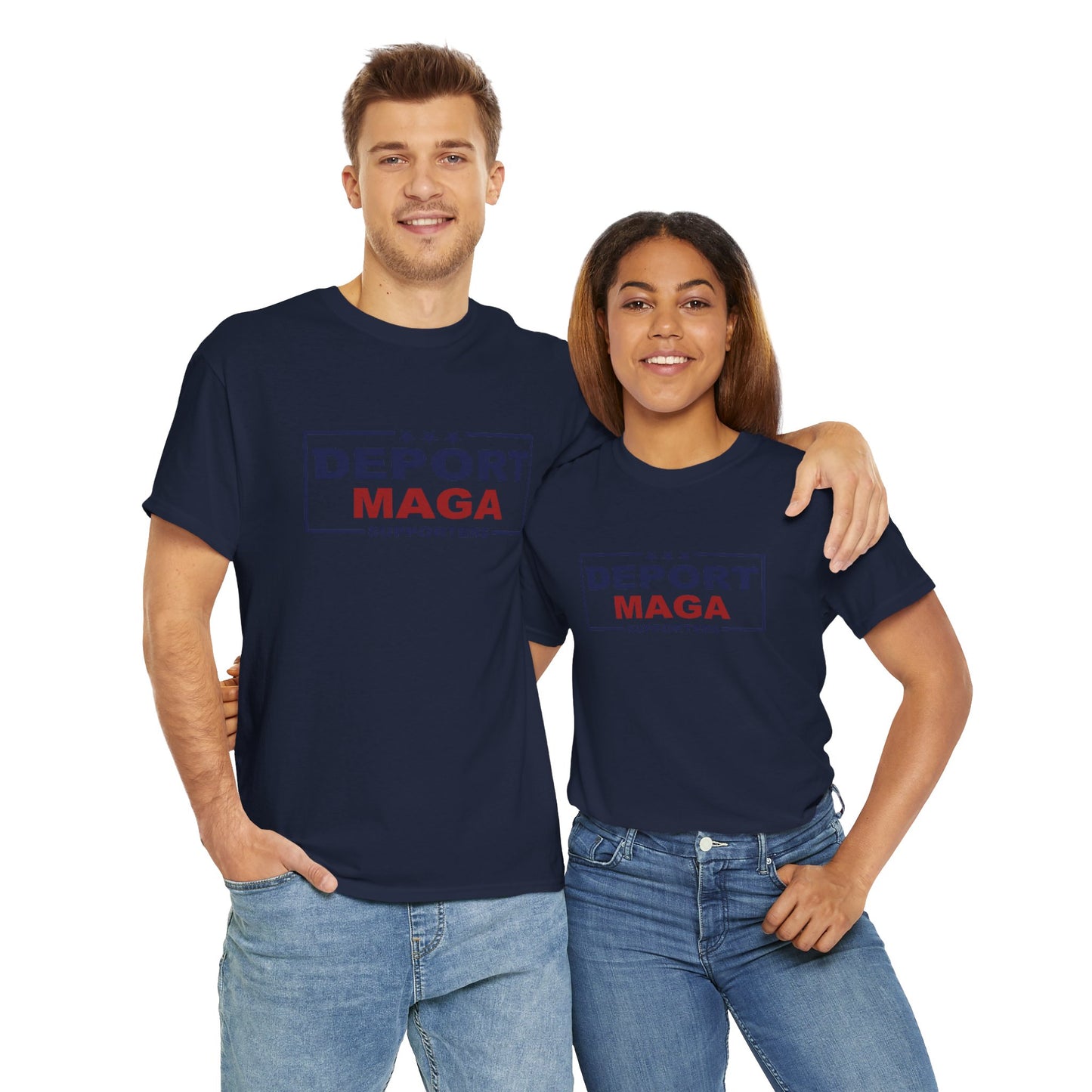 Deport MAGA Supporters Unisex Heavy Cotton Tee