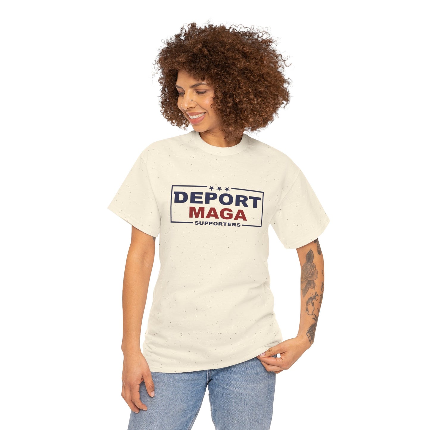 Deport MAGA Supporters Tee | Unisex Heavy Cotton — Michael Fanone