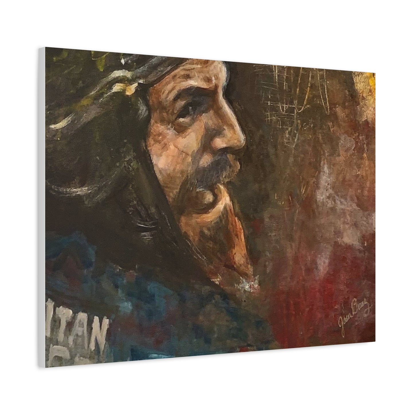 “Fighting Fanone” Canvas Print | Joan Baez x Michael Fanone — Stretched Matte