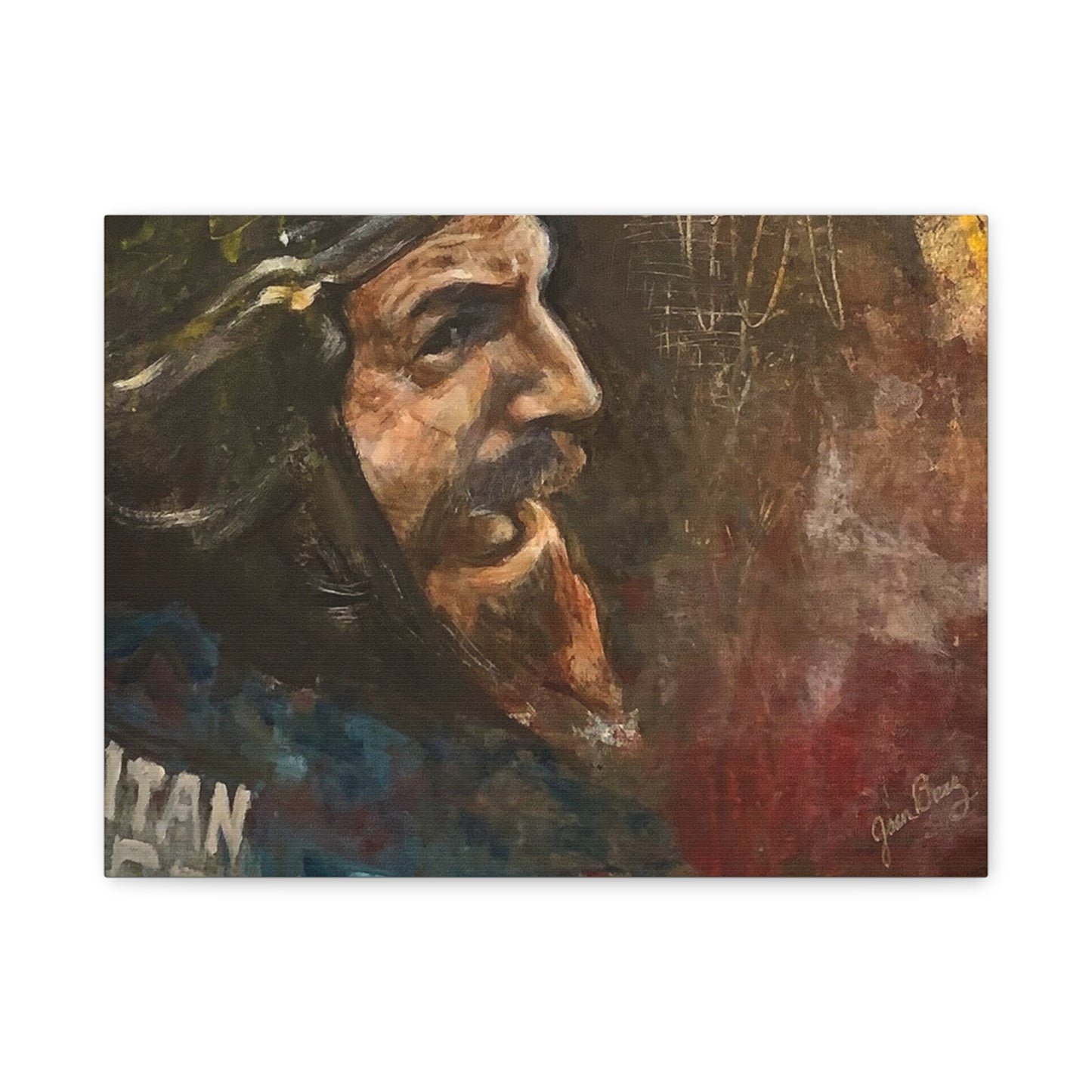 “Fighting Fanone” Canvas Print | Joan Baez x Michael Fanone — Stretched Matte