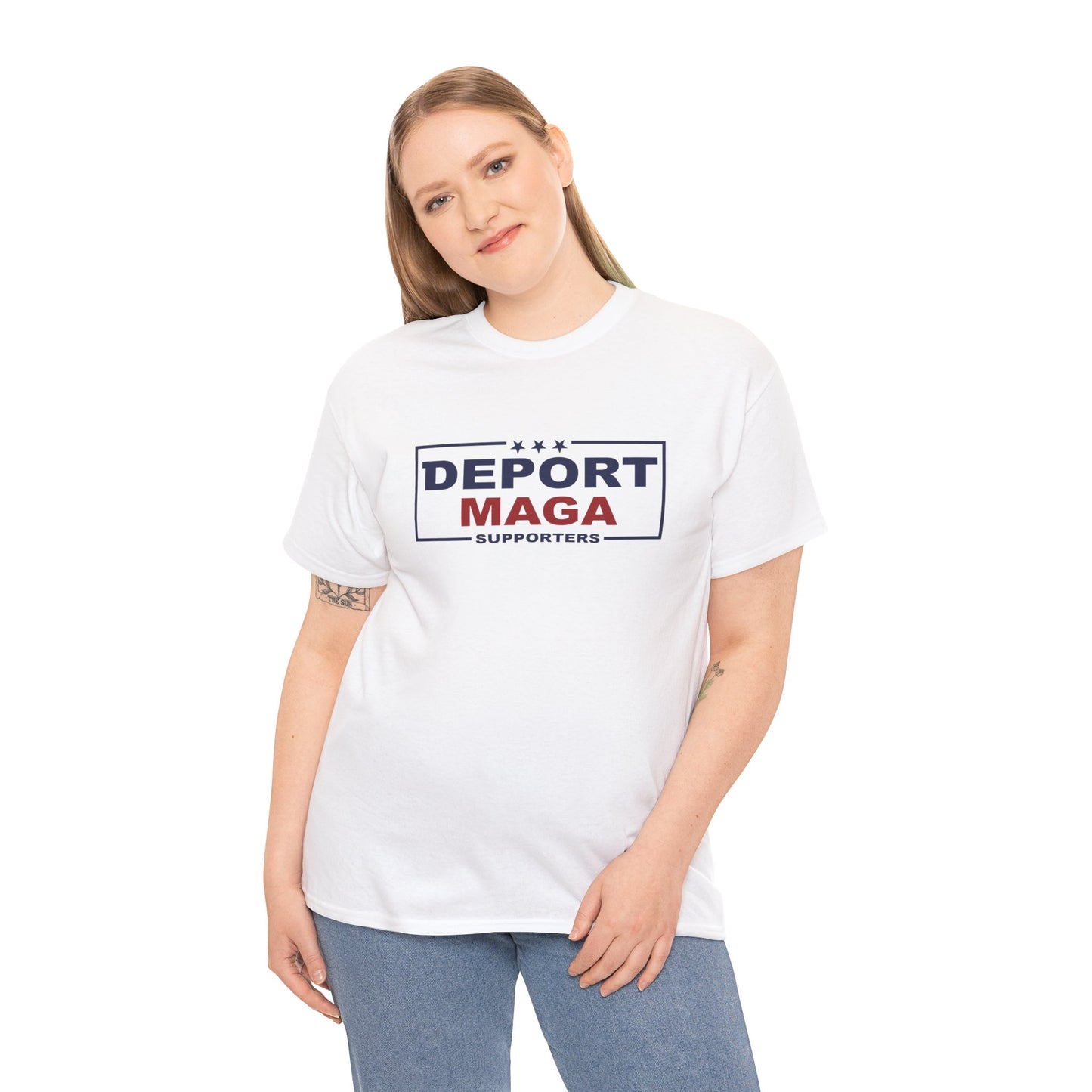 Deport MAGA Supporters Tee | Unisex Heavy Cotton — Michael Fanone