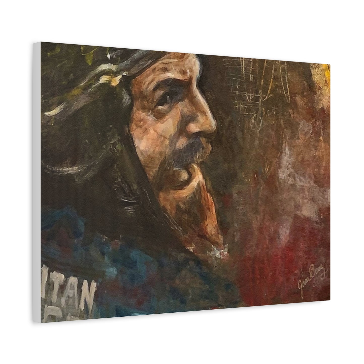 “Fighting Fanone” Canvas Print | Joan Baez x Michael Fanone — Stretched Matte
