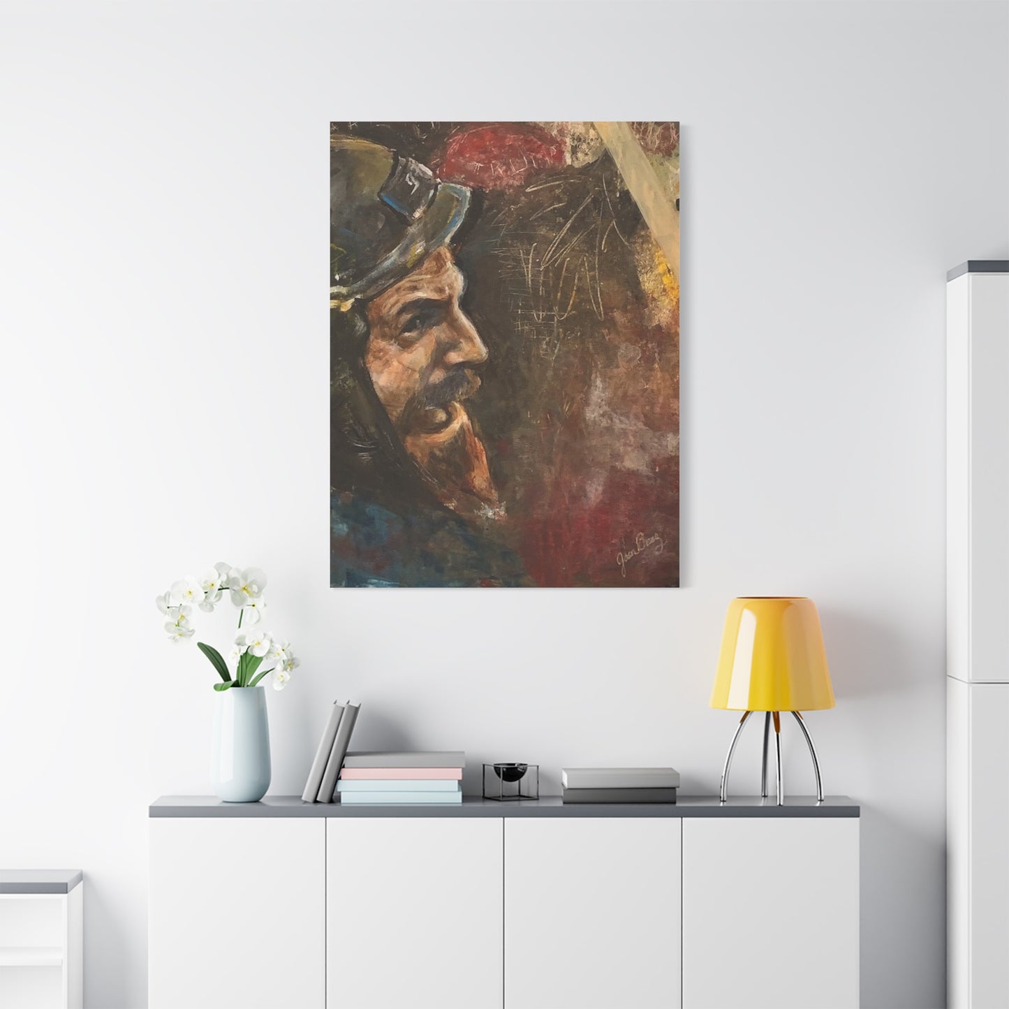 “Fighting Fanone” Canvas Print | Joan Baez x Michael Fanone — Stretched Matte