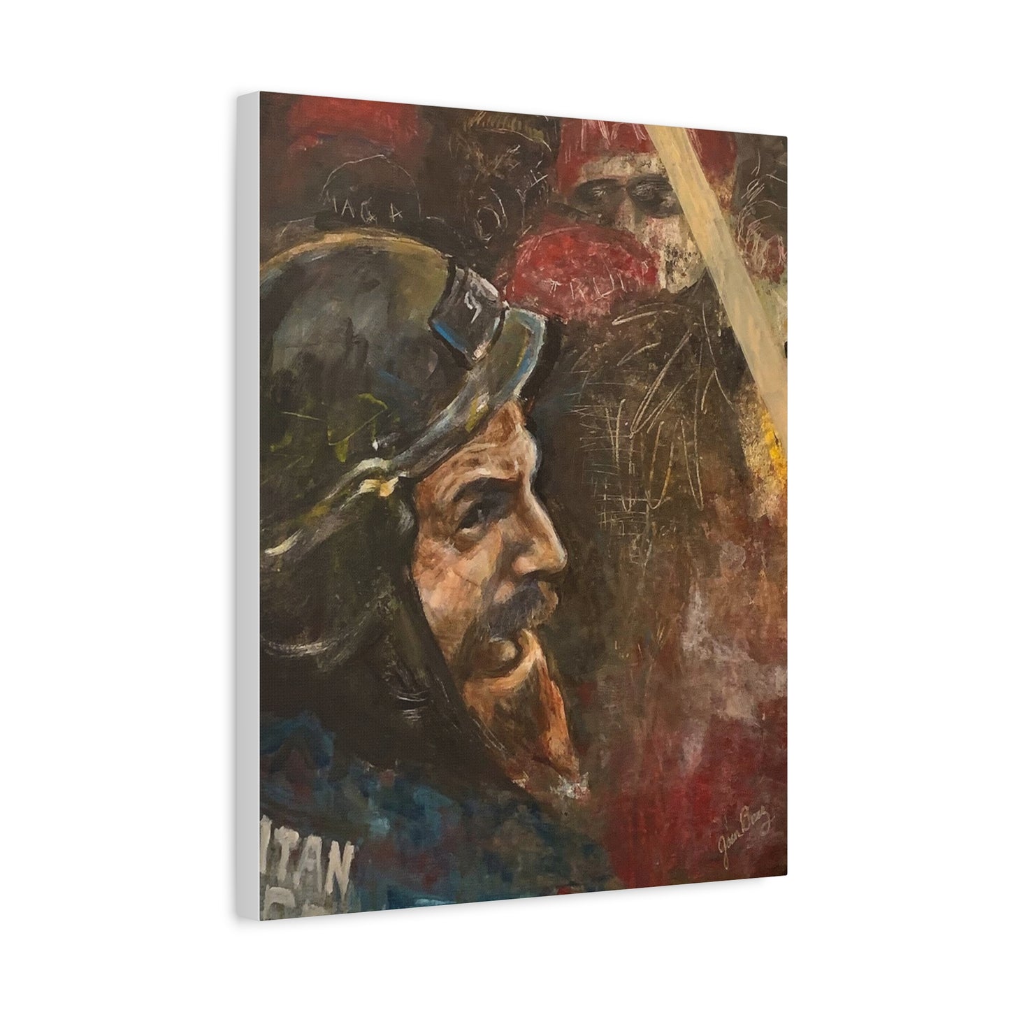 “Fighting Fanone” Canvas Print | Joan Baez x Michael Fanone — Stretched Matte