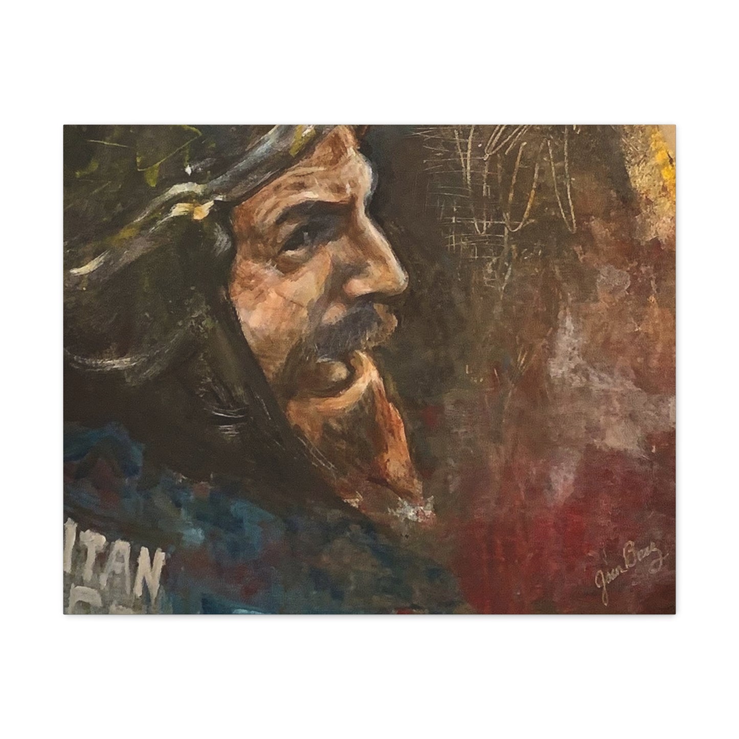 “Fighting Fanone” Canvas Print | Joan Baez x Michael Fanone — Stretched Matte