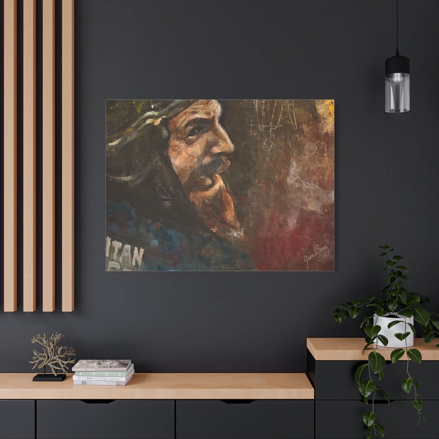 “Fighting Fanone” Canvas Print | Joan Baez x Michael Fanone — Stretched Matte