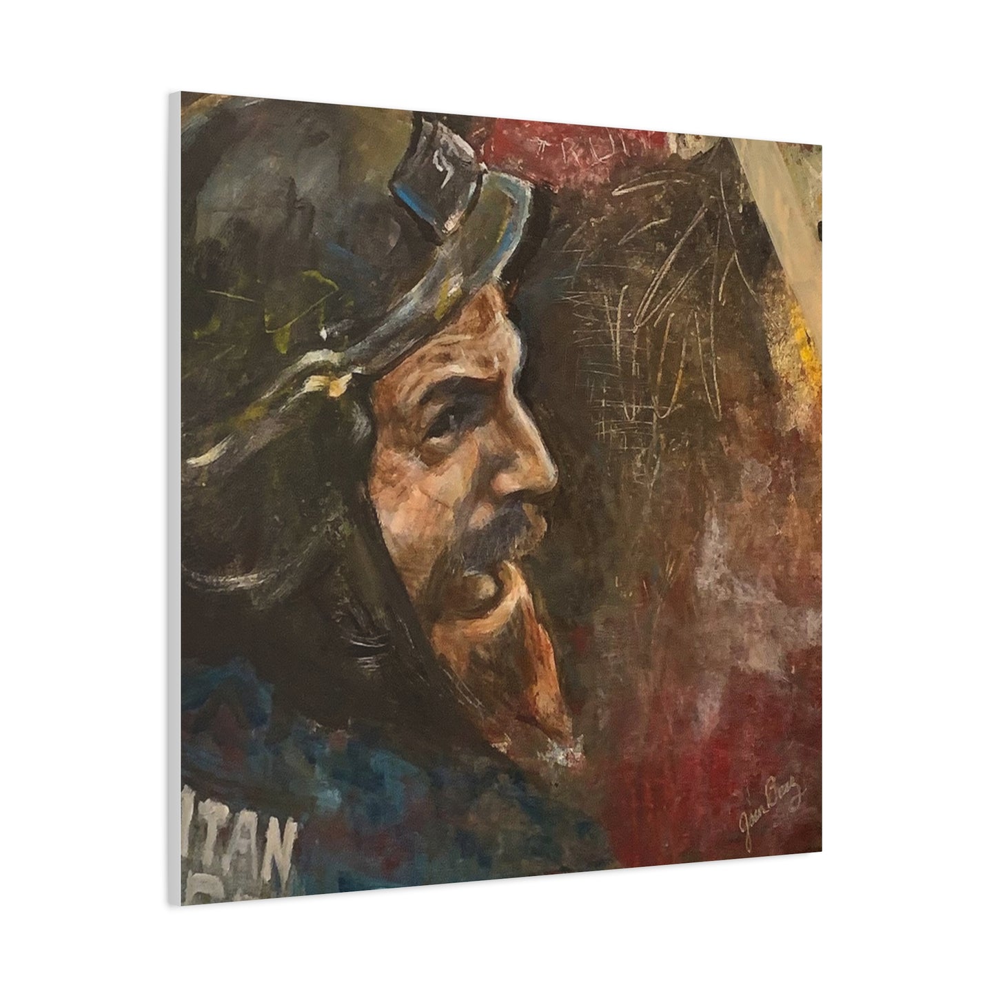 “Fighting Fanone” Canvas Print | Joan Baez x Michael Fanone — Stretched Matte