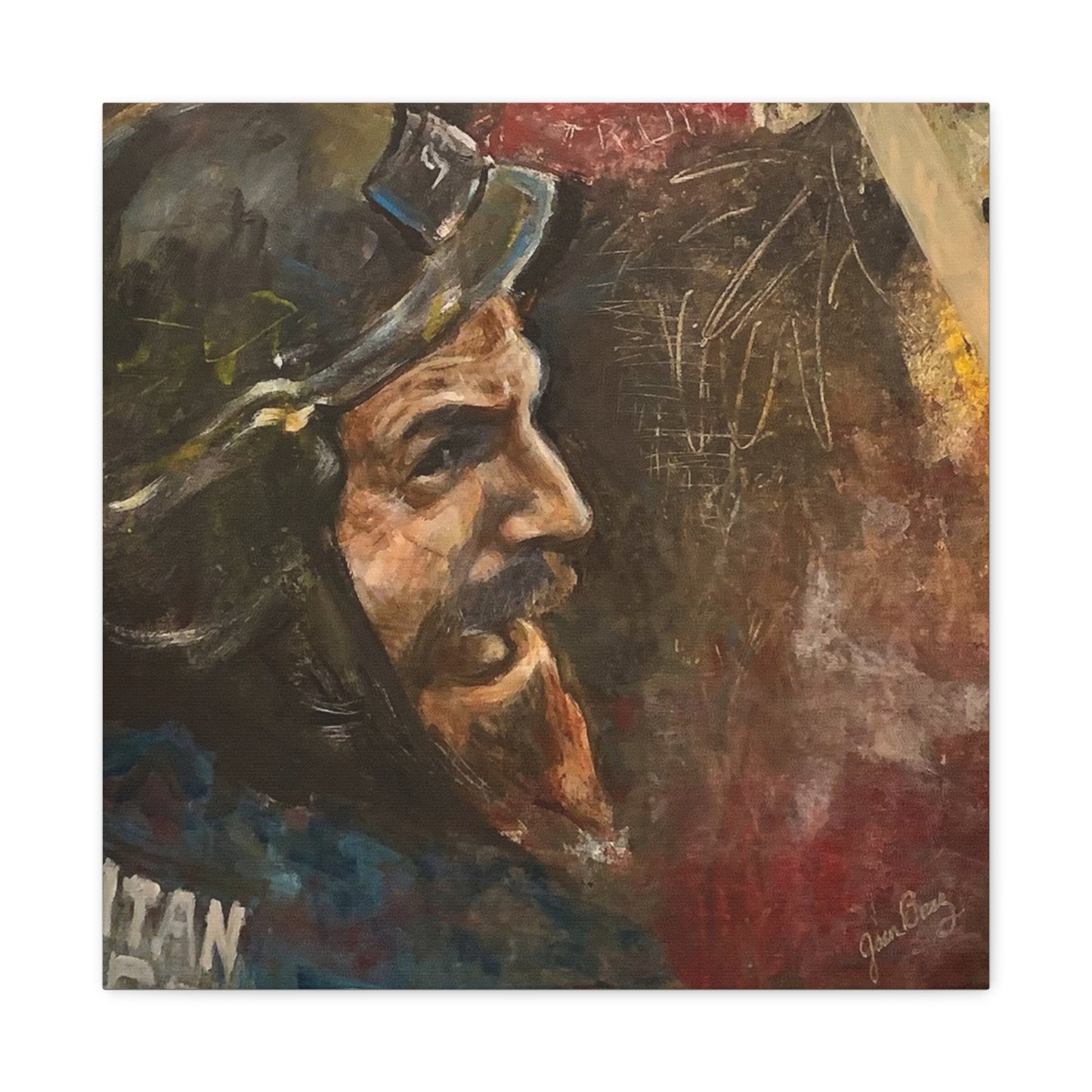 “Fighting Fanone” Canvas Print | Joan Baez x Michael Fanone — Stretched Matte