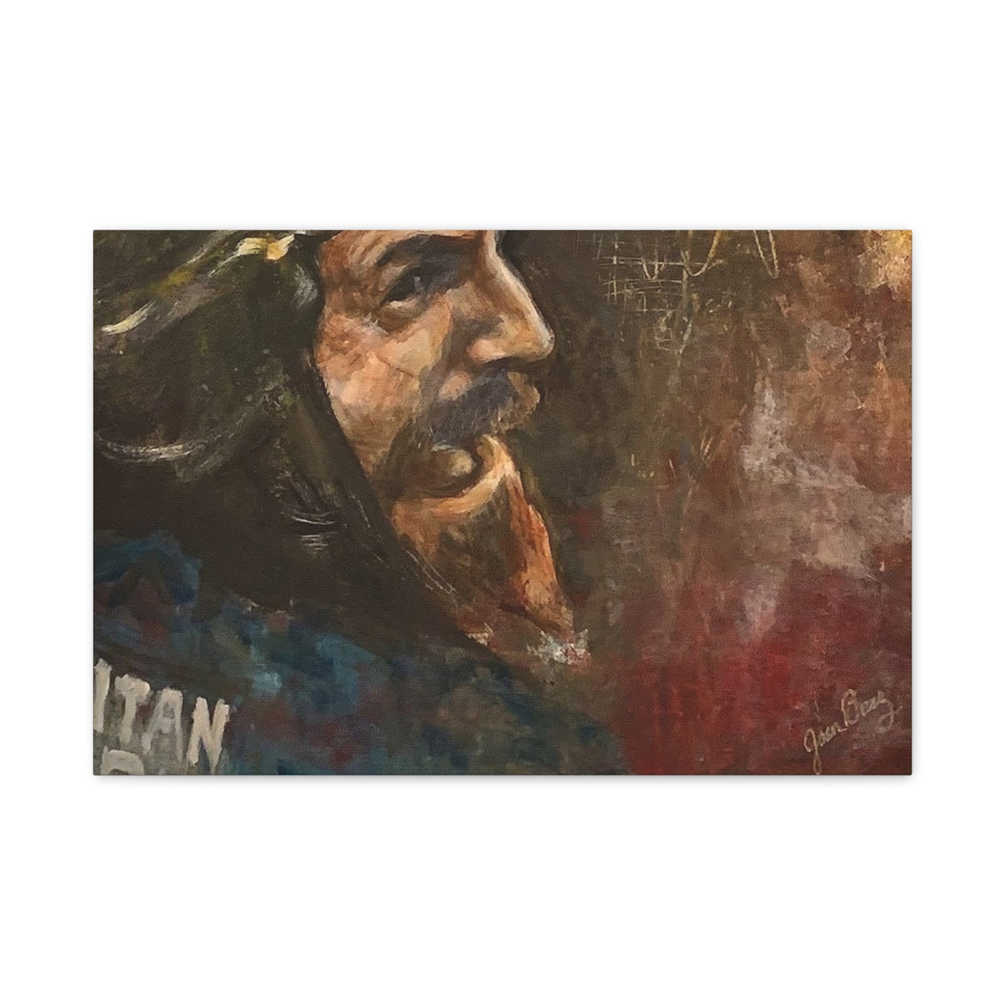 “Fighting Fanone” Canvas Print | Joan Baez x Michael Fanone — Stretched Matte