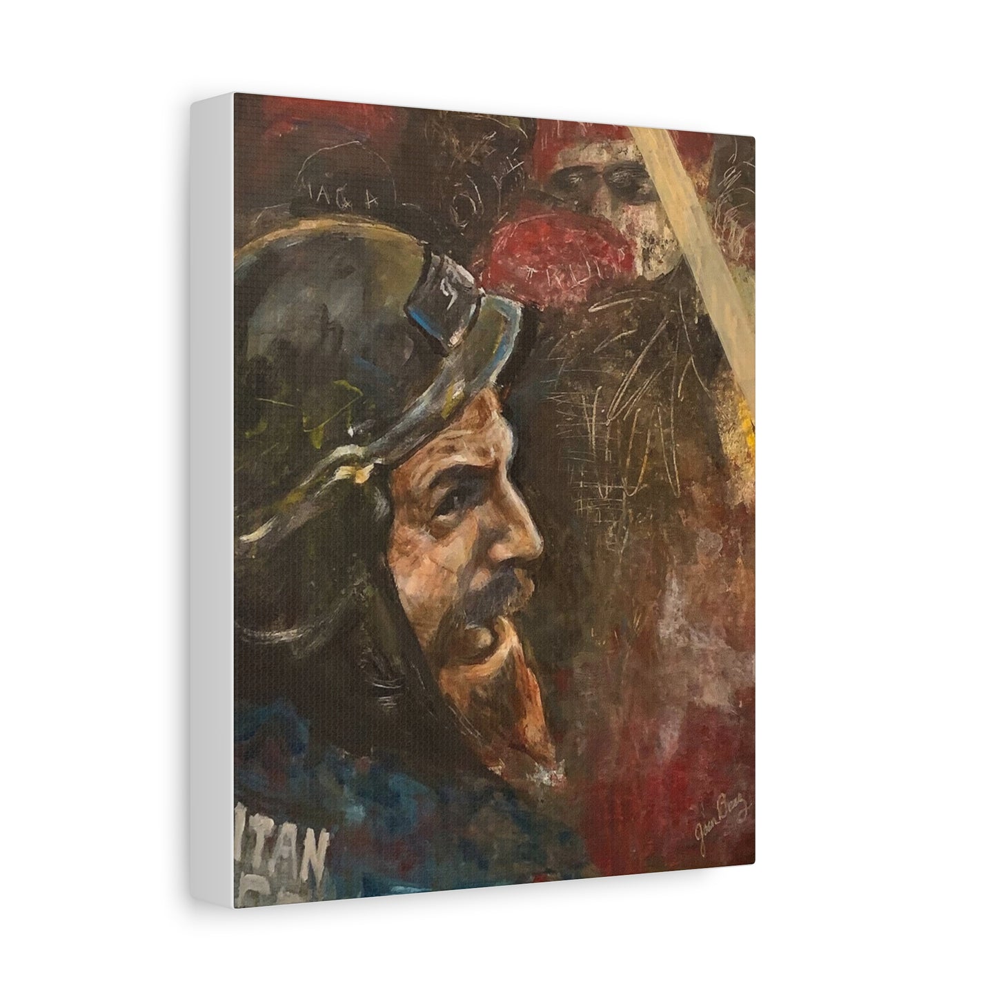 “Fighting Fanone” Canvas Print | Joan Baez x Michael Fanone — Stretched Matte