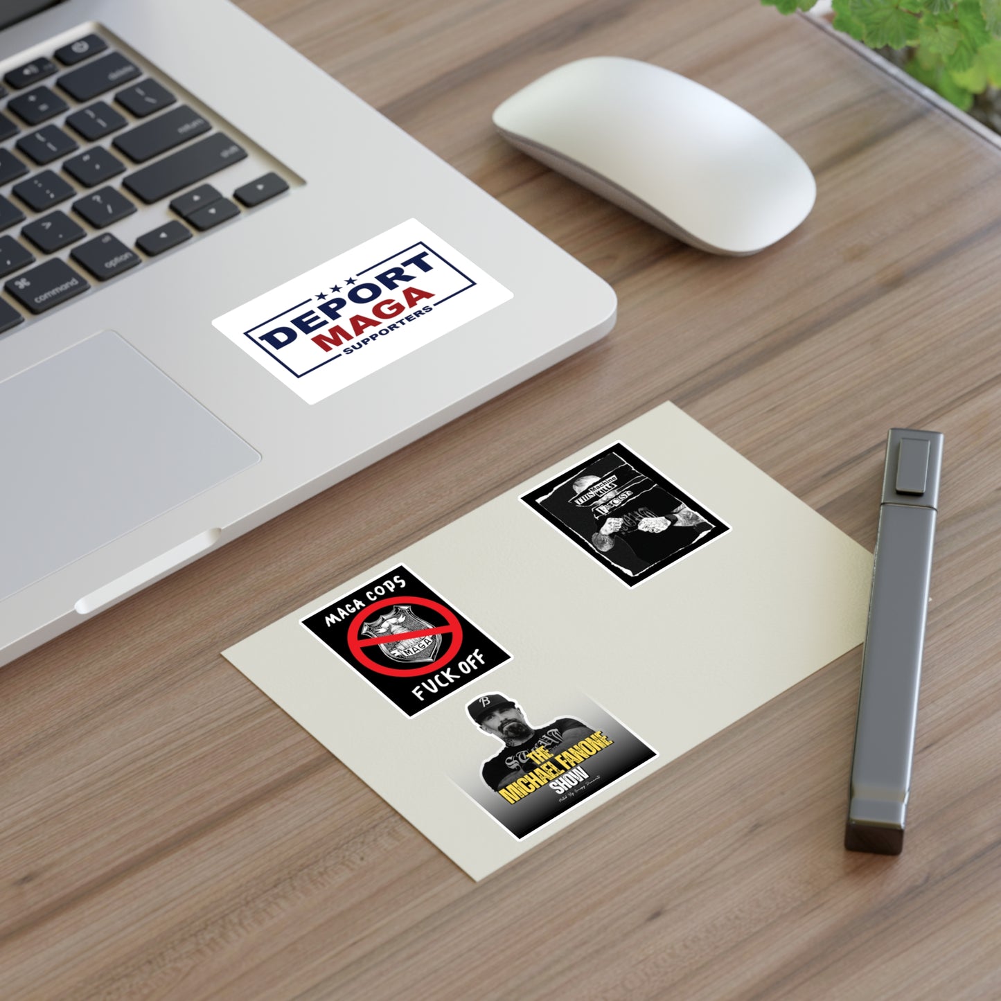 Anti-MAGA Sticker Sheets (Set) | Michael Fanone — White • Holo • Clear