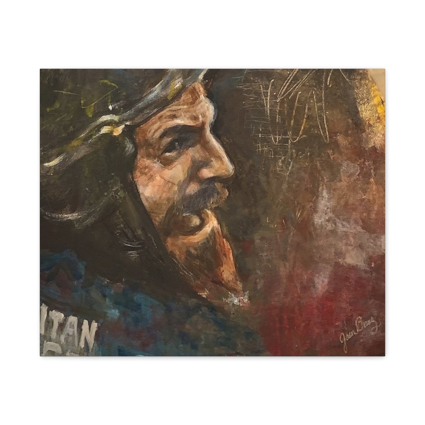 “Fighting Fanone” Canvas Print | Joan Baez x Michael Fanone — Stretched Matte