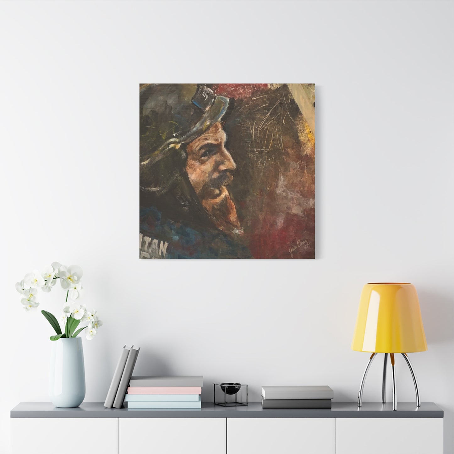 “Fighting Fanone” Canvas Print | Joan Baez x Michael Fanone — Stretched Matte