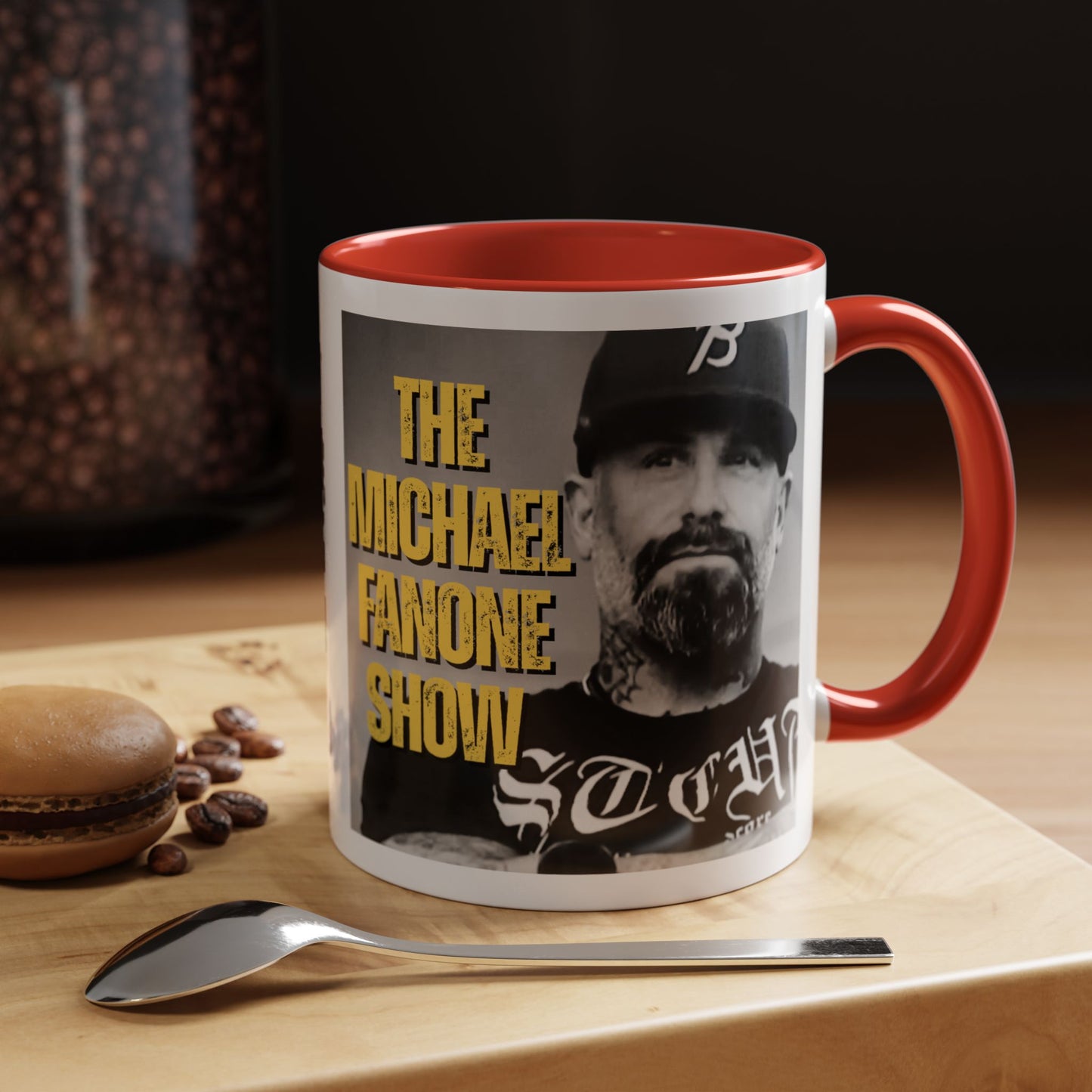 “History Will Take a Sh*t on Mike Pence’s Head” Accent Mug | Michael Fanone One-Liners