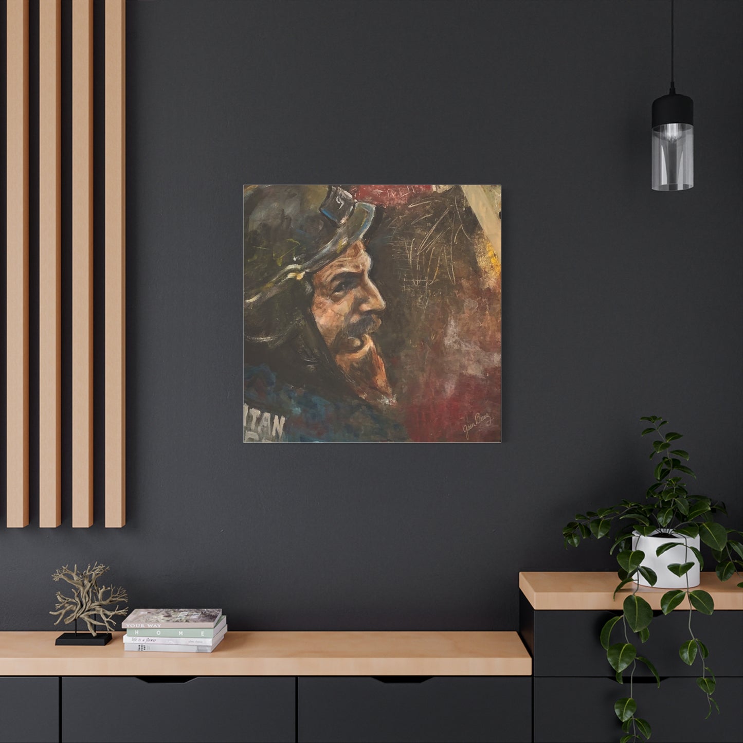 “Fighting Fanone” Canvas Print | Joan Baez x Michael Fanone — Stretched Matte