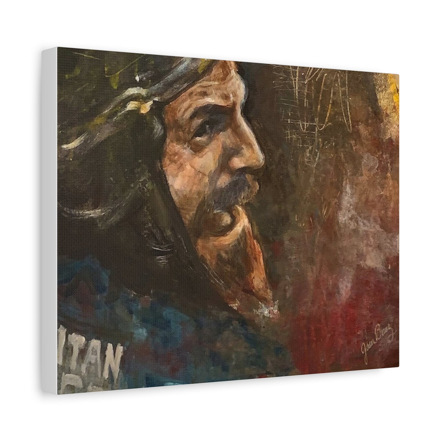 “Fighting Fanone” Canvas Print | Joan Baez x Michael Fanone — Stretched Matte