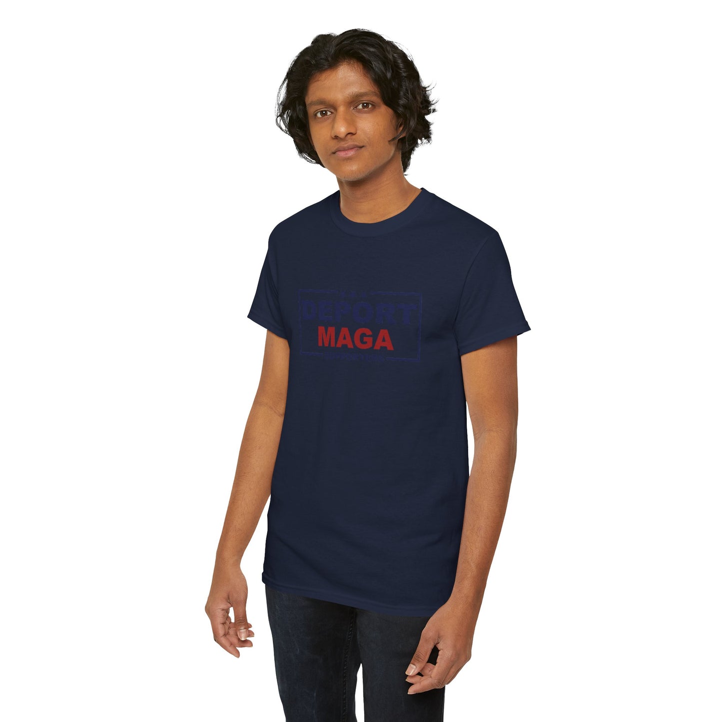 Deport MAGA Supporters Unisex Heavy Cotton Tee