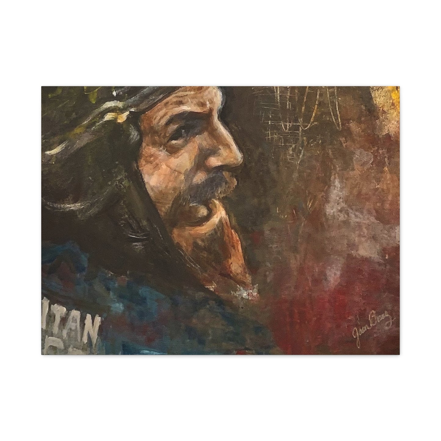 “Fighting Fanone” Canvas Print | Joan Baez x Michael Fanone — Stretched Matte