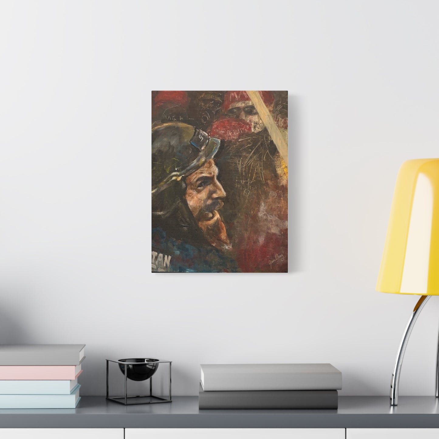 “Fighting Fanone” Canvas Print | Joan Baez x Michael Fanone — Stretched Matte