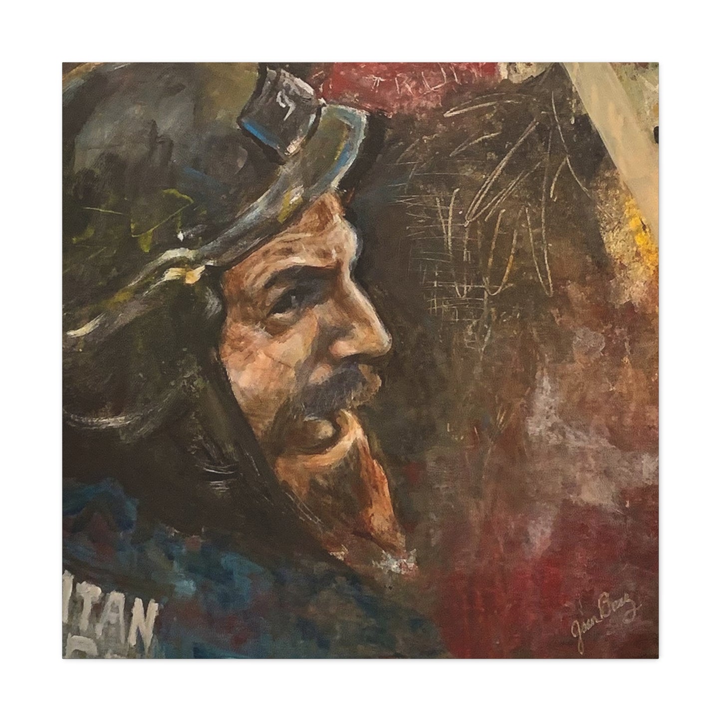 “Fighting Fanone” Canvas Print | Joan Baez x Michael Fanone — Stretched Matte