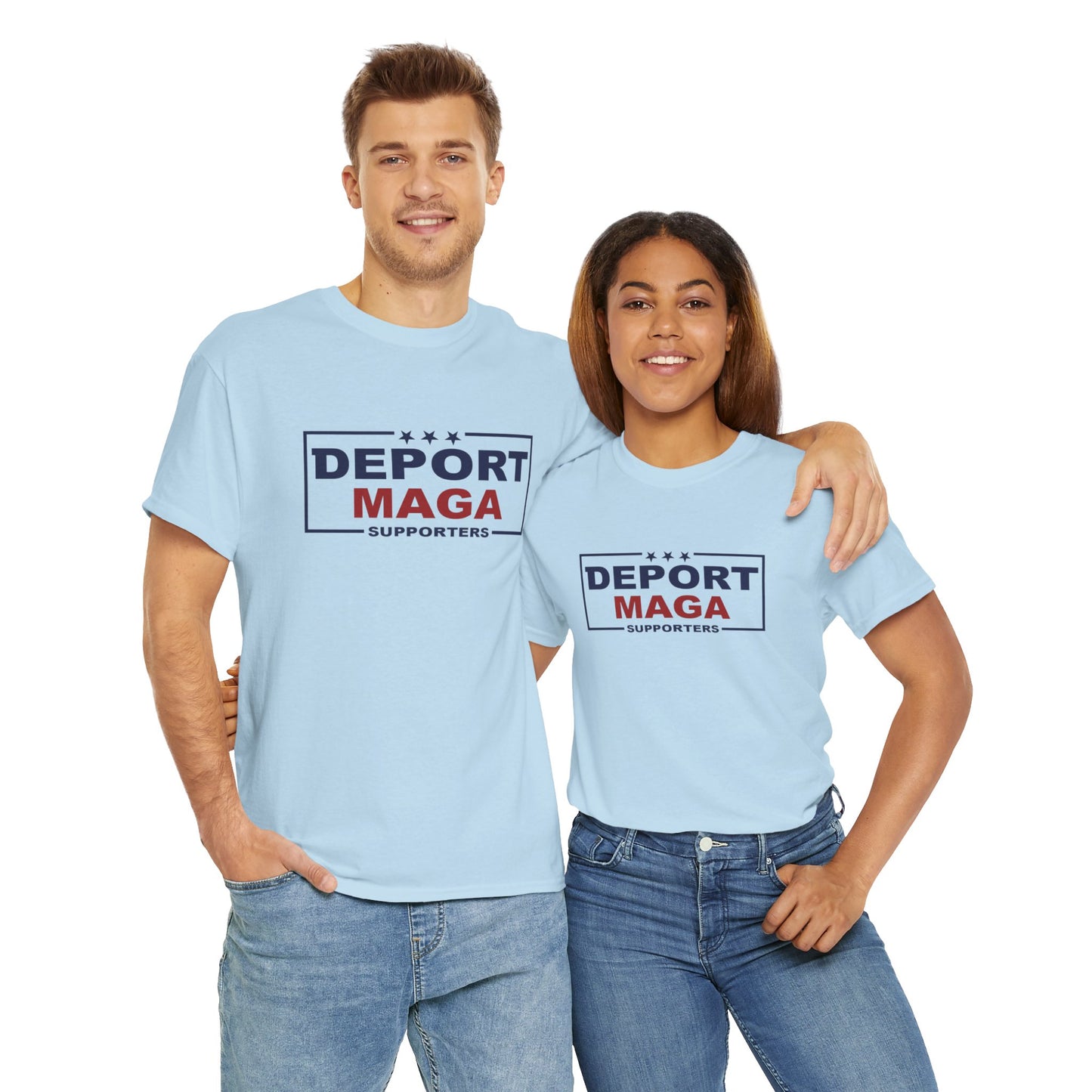 Deport MAGA Supporters Unisex Heavy Cotton Tee