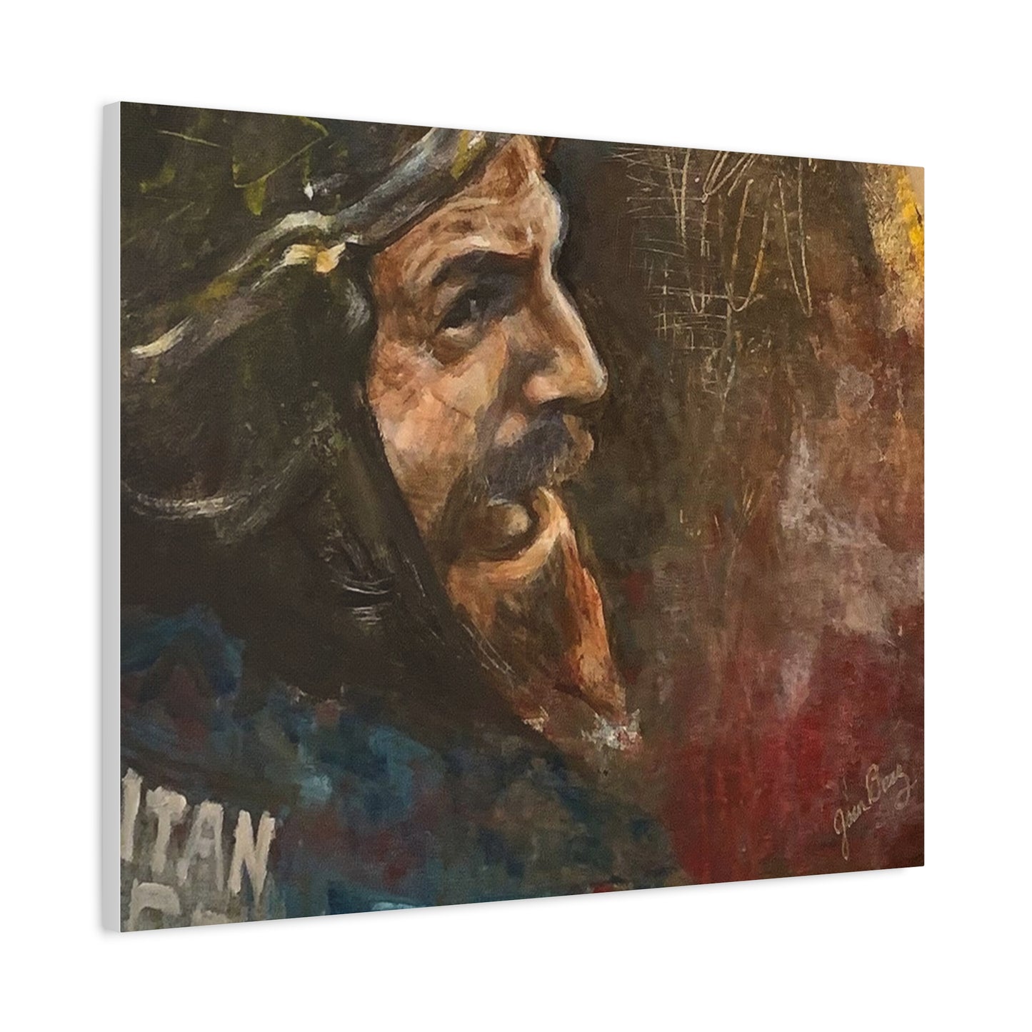 “Fighting Fanone” Canvas Print | Joan Baez x Michael Fanone — Stretched Matte