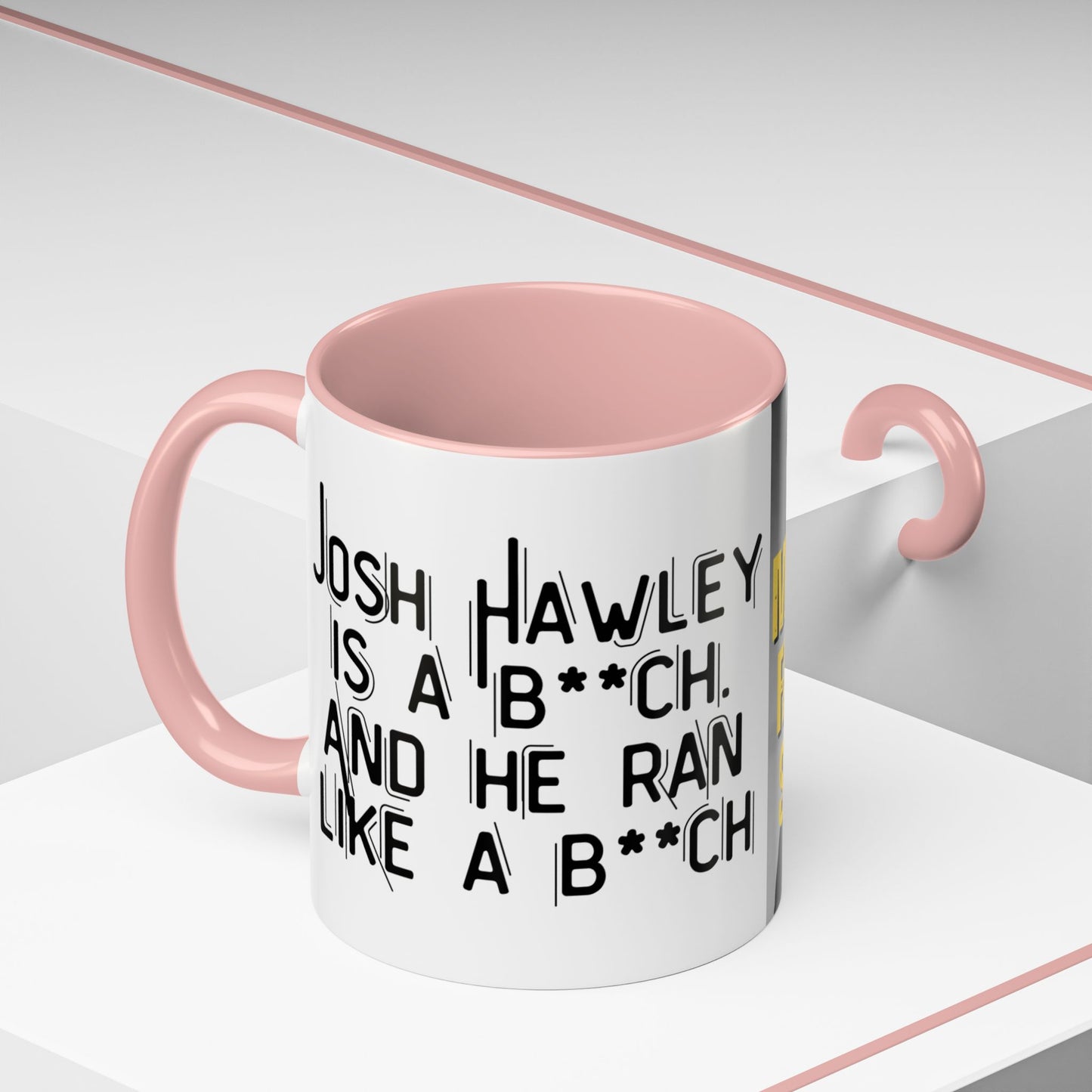 “Josh Hawley Ran Like a B**ch” Two-Tone Mug | Michael Fanone One-Liners