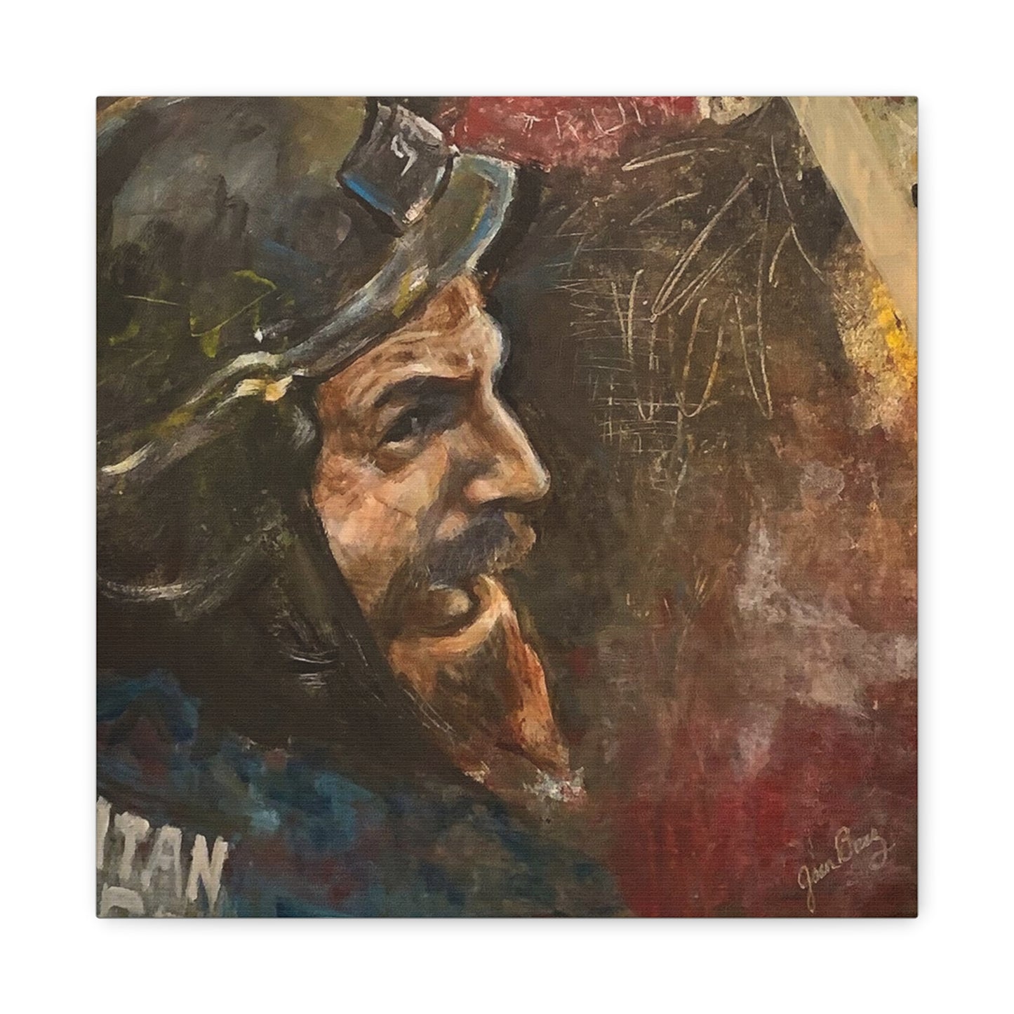 “Fighting Fanone” Canvas Print | Joan Baez x Michael Fanone — Stretched Matte