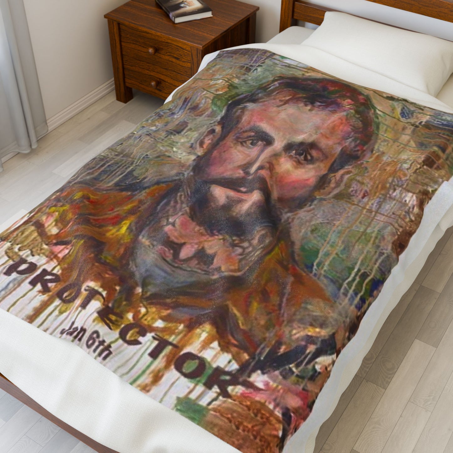 Protector Portrait Collector's Blanket | Joan Baez x Michael Fanone