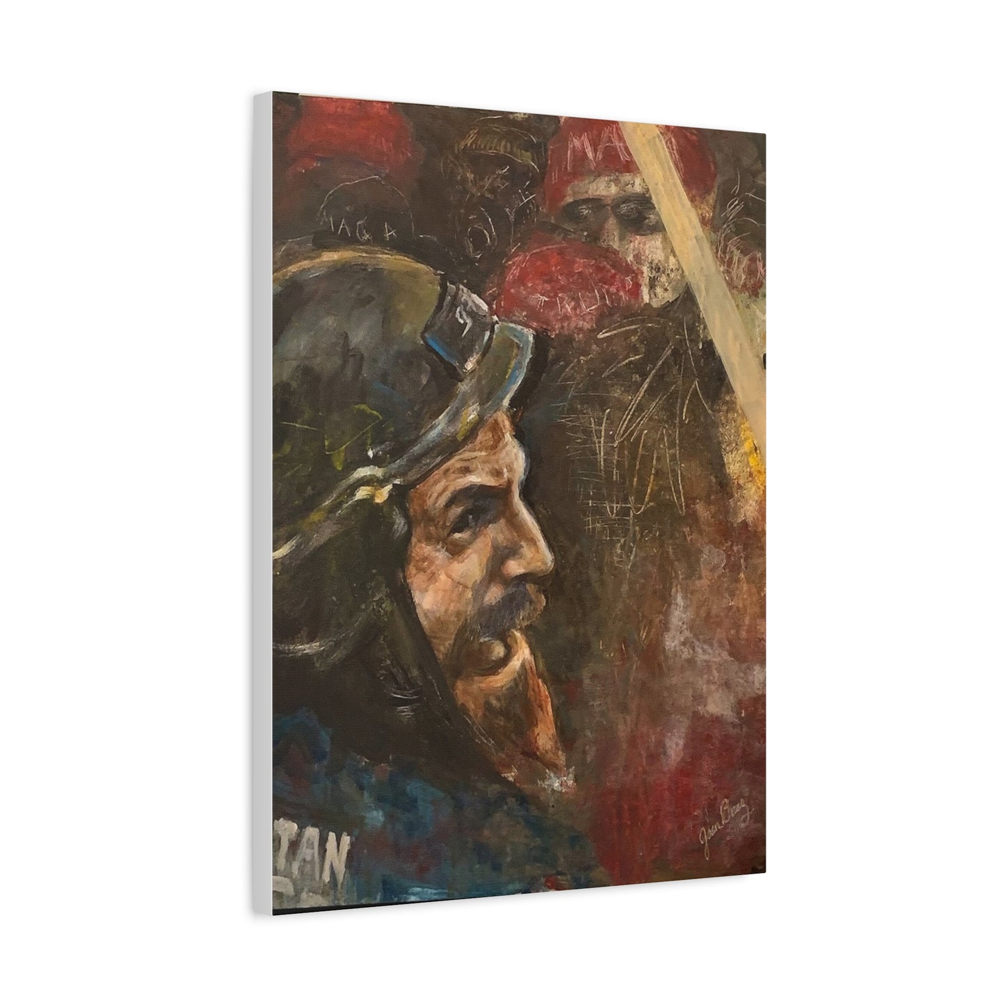 “Fighting Fanone” Canvas Print | Joan Baez x Michael Fanone — Stretched Matte