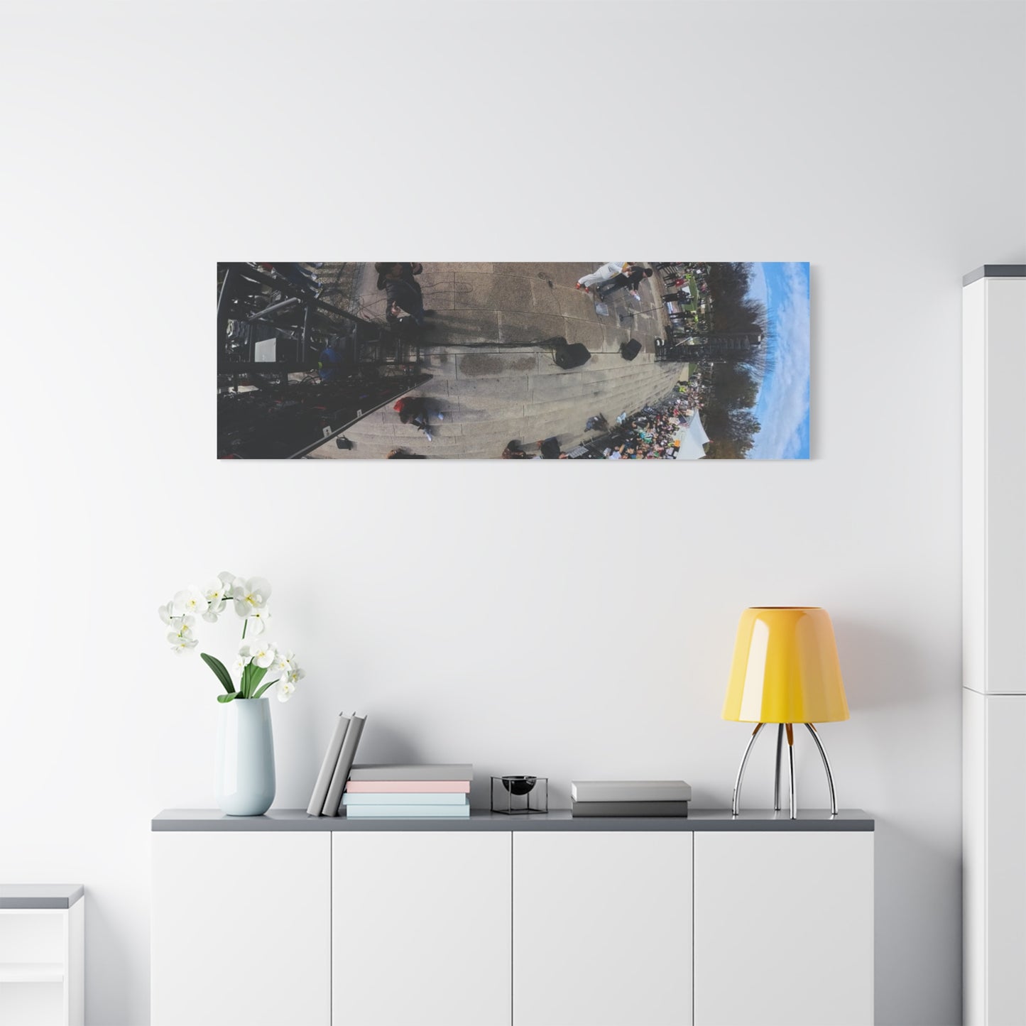 Remove the Regime 2025 in DC — Panoramic Rally Matte Canvas Print | Stretched 1.25”