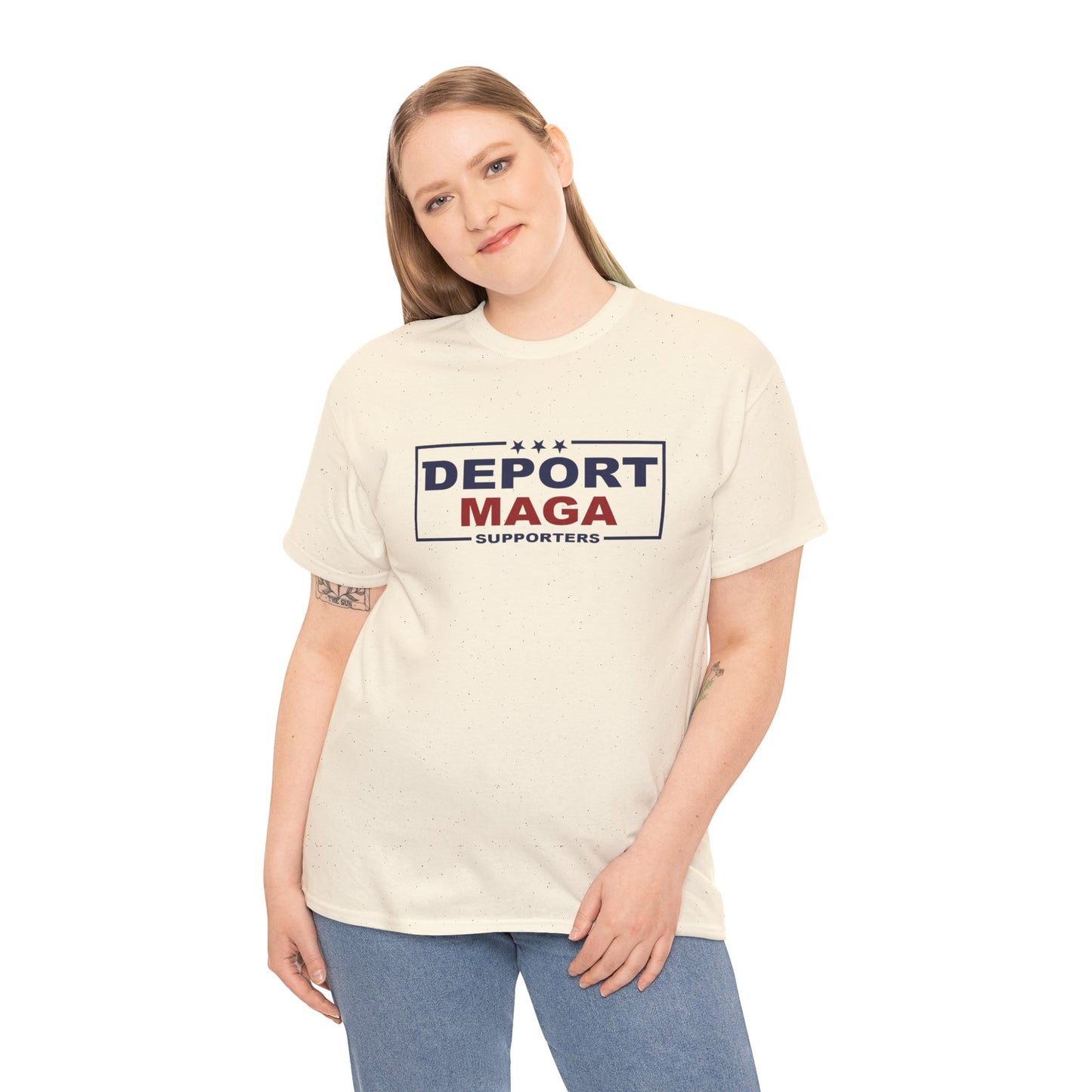Deport MAGA Supporters Tee | Unisex Heavy Cotton — Michael Fanone