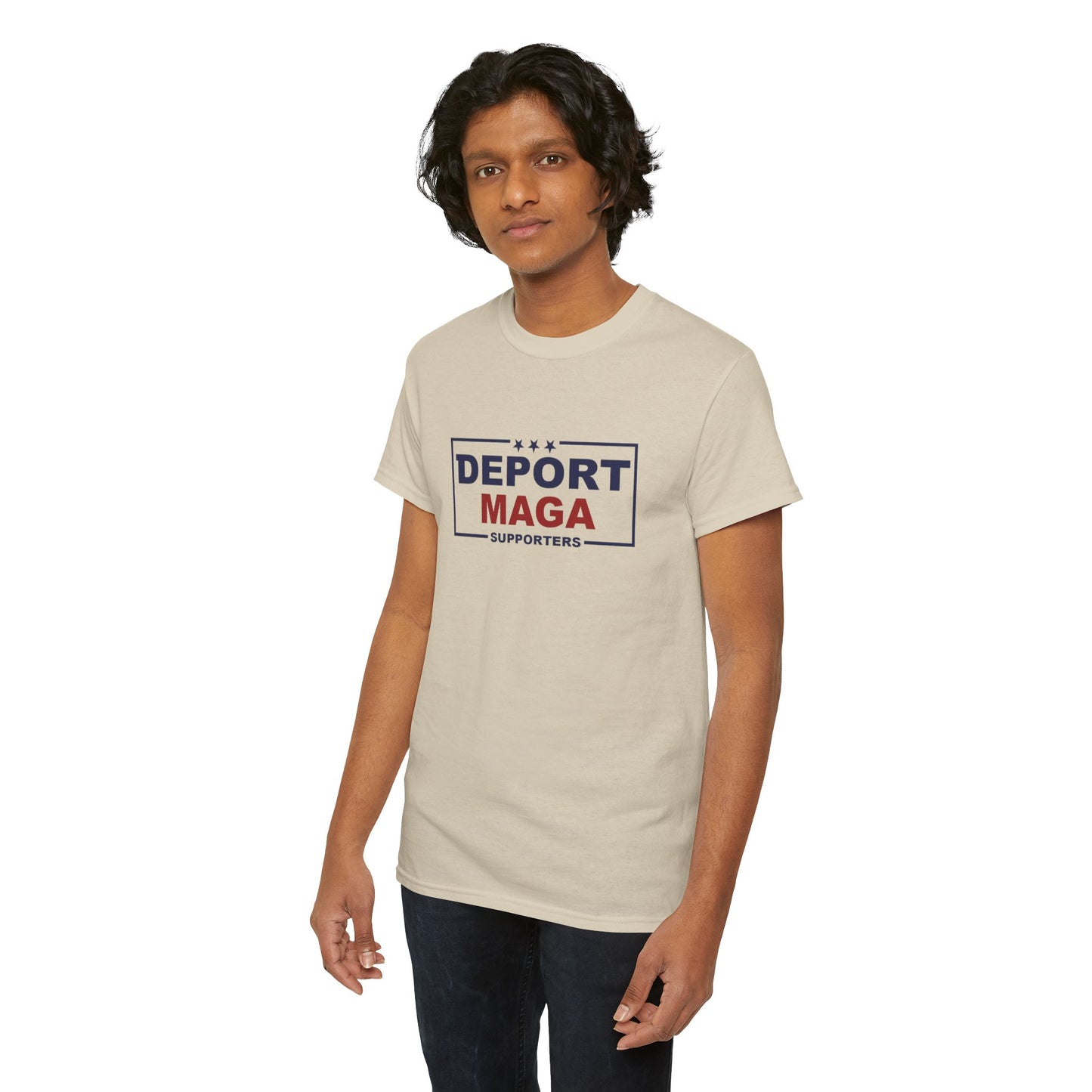 Deport MAGA Supporters Unisex Heavy Cotton Tee
