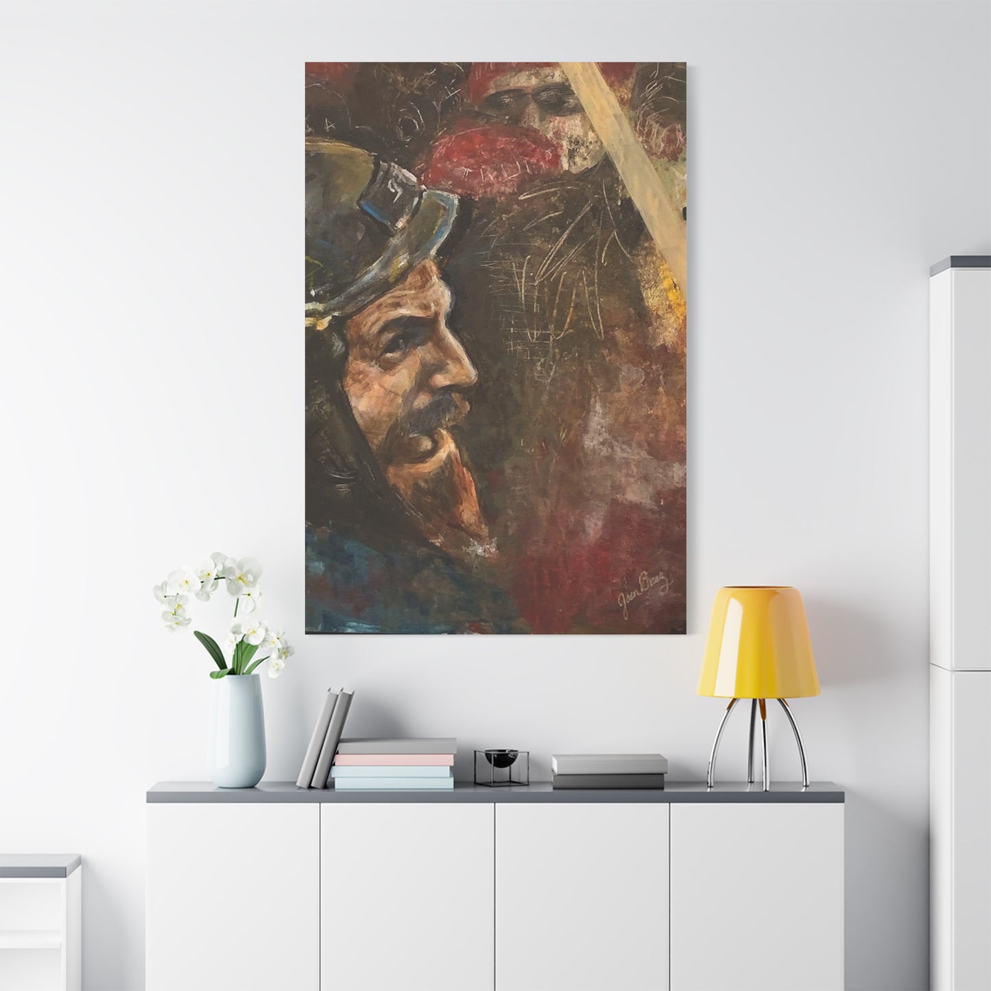 “Fighting Fanone” Canvas Print | Joan Baez x Michael Fanone — Stretched Matte