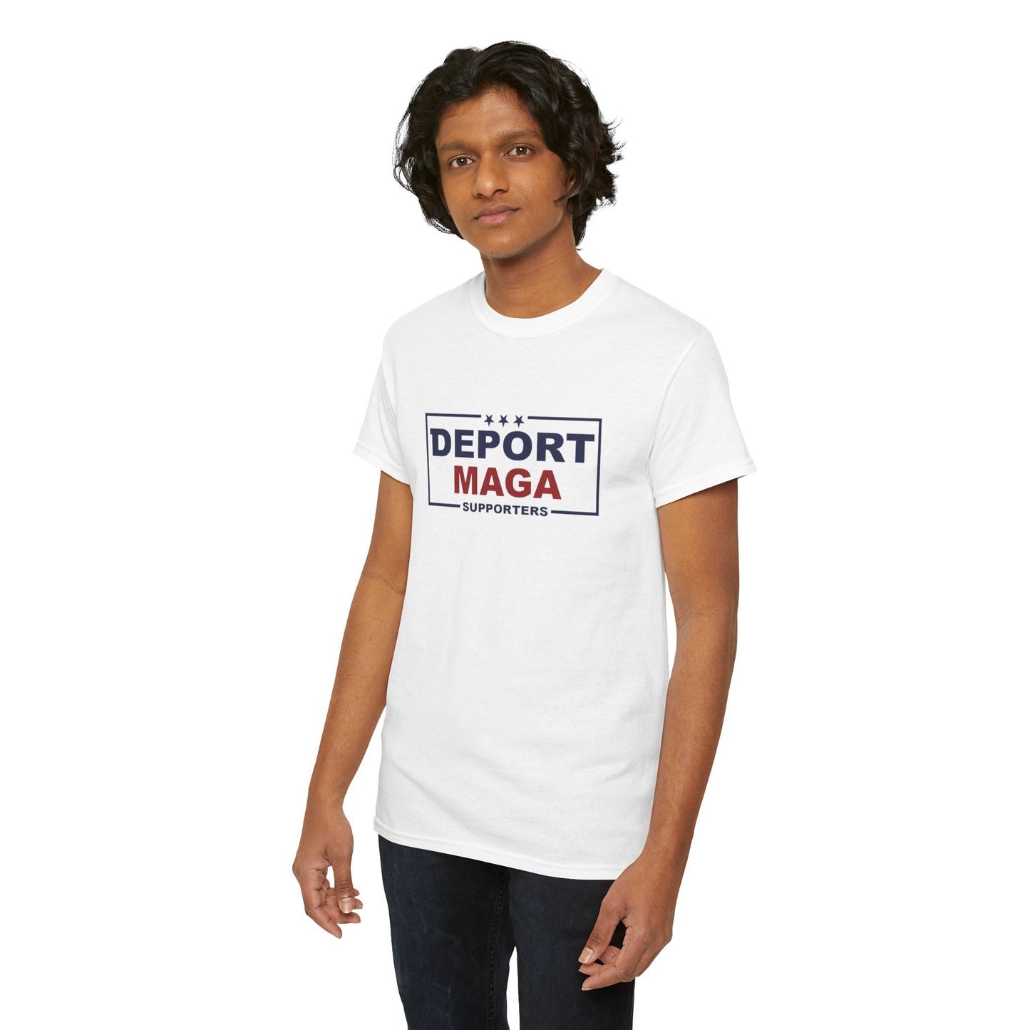 Deport MAGA Supporters Unisex Heavy Cotton Tee