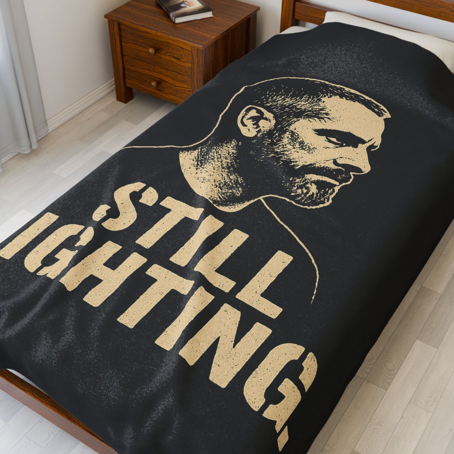 "Still Fighting" Portrait Blanket Throw