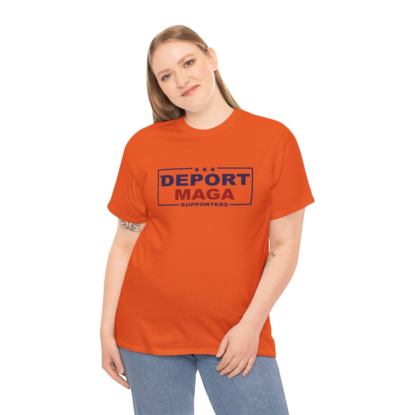 Deport MAGA Supporters Tee | Unisex Heavy Cotton — Michael Fanone