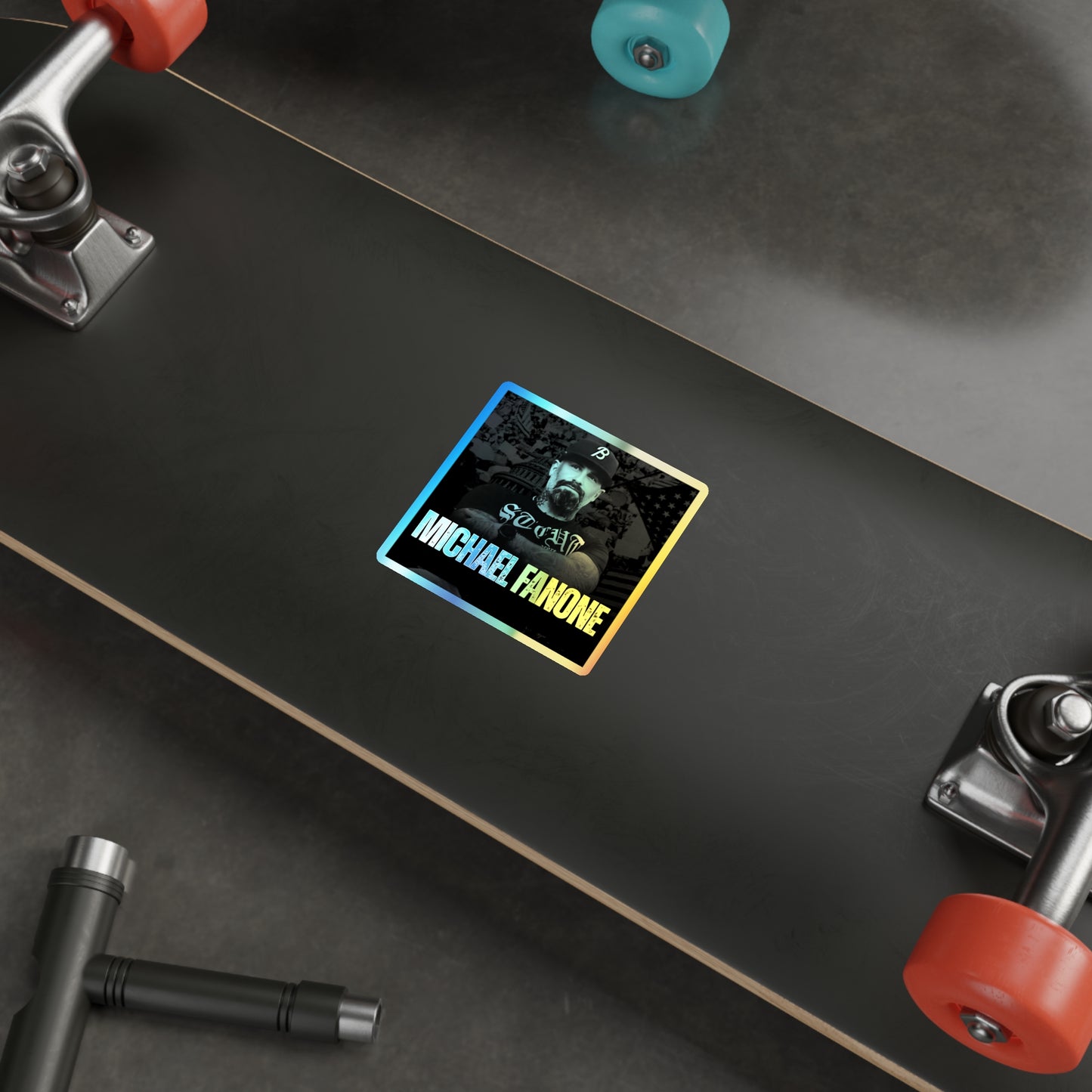 Michael Fanone Holographic Die-Cut Sticker