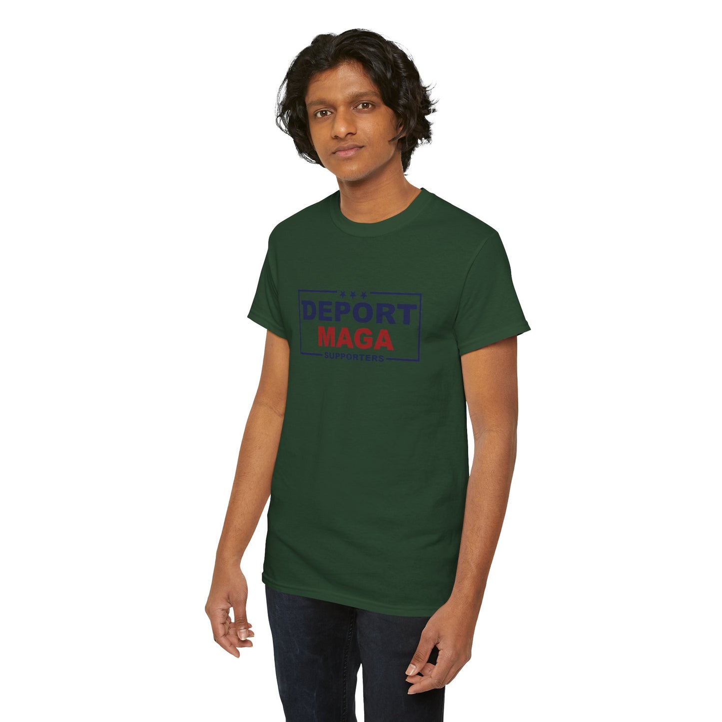 Deport MAGA Supporters Unisex Heavy Cotton Tee
