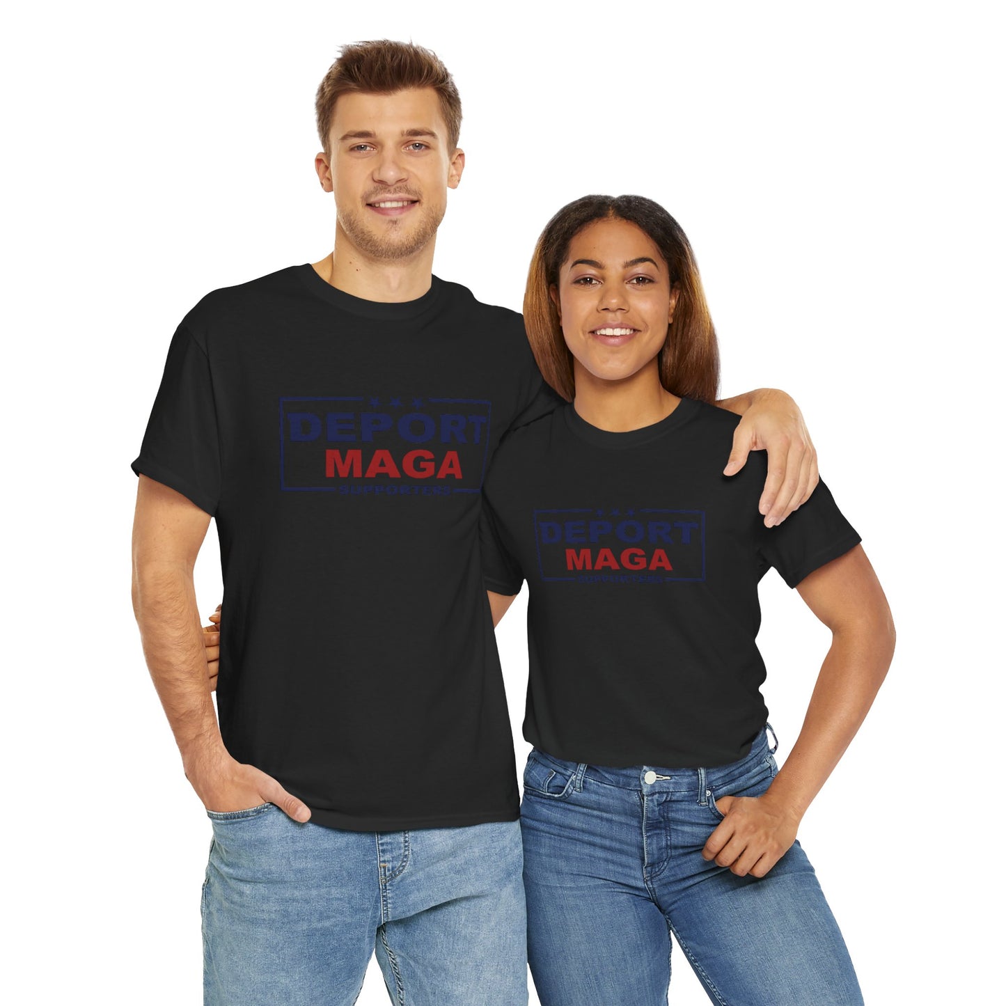Deport MAGA Supporters Unisex Heavy Cotton Tee
