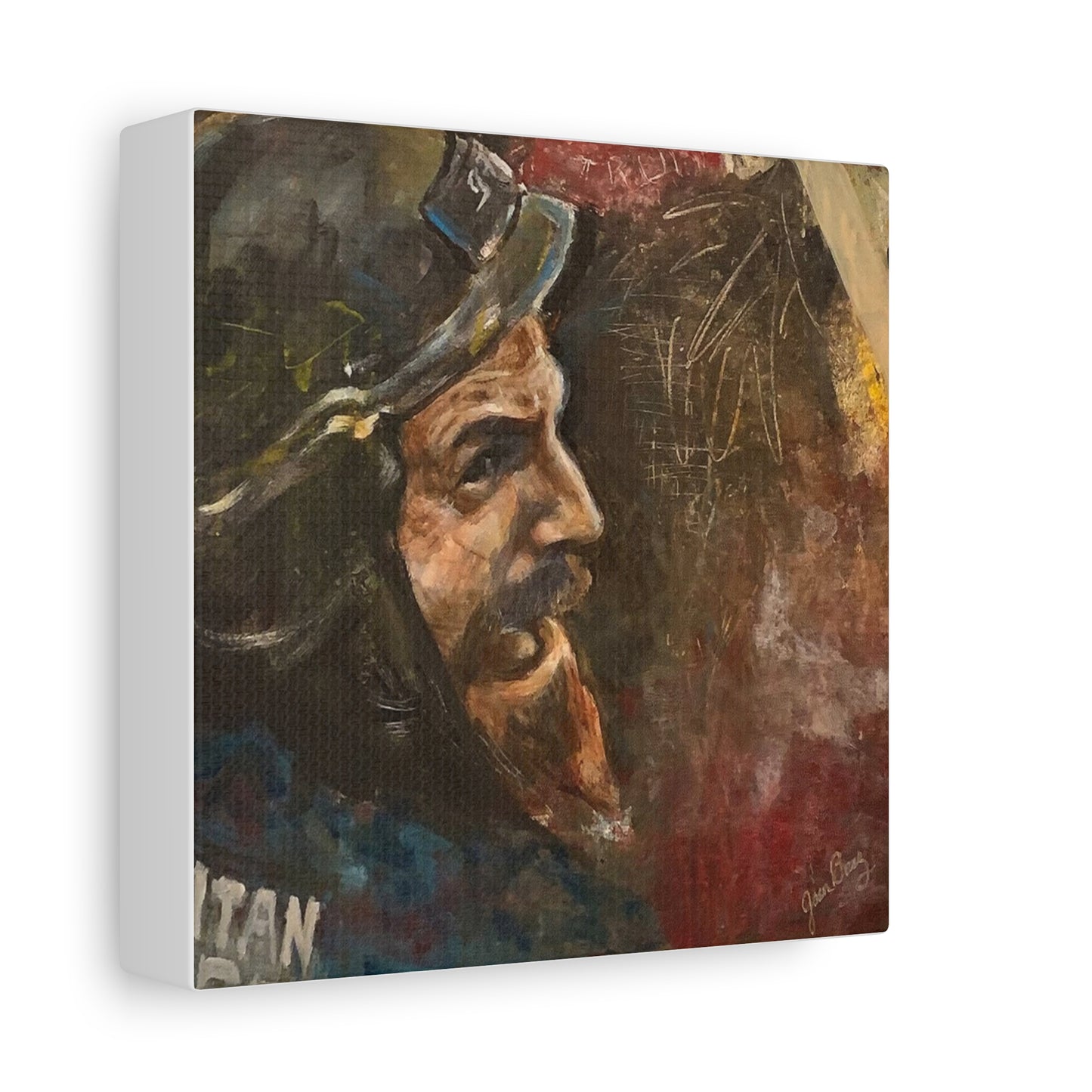 “Fighting Fanone” Canvas Print | Joan Baez x Michael Fanone — Stretched Matte