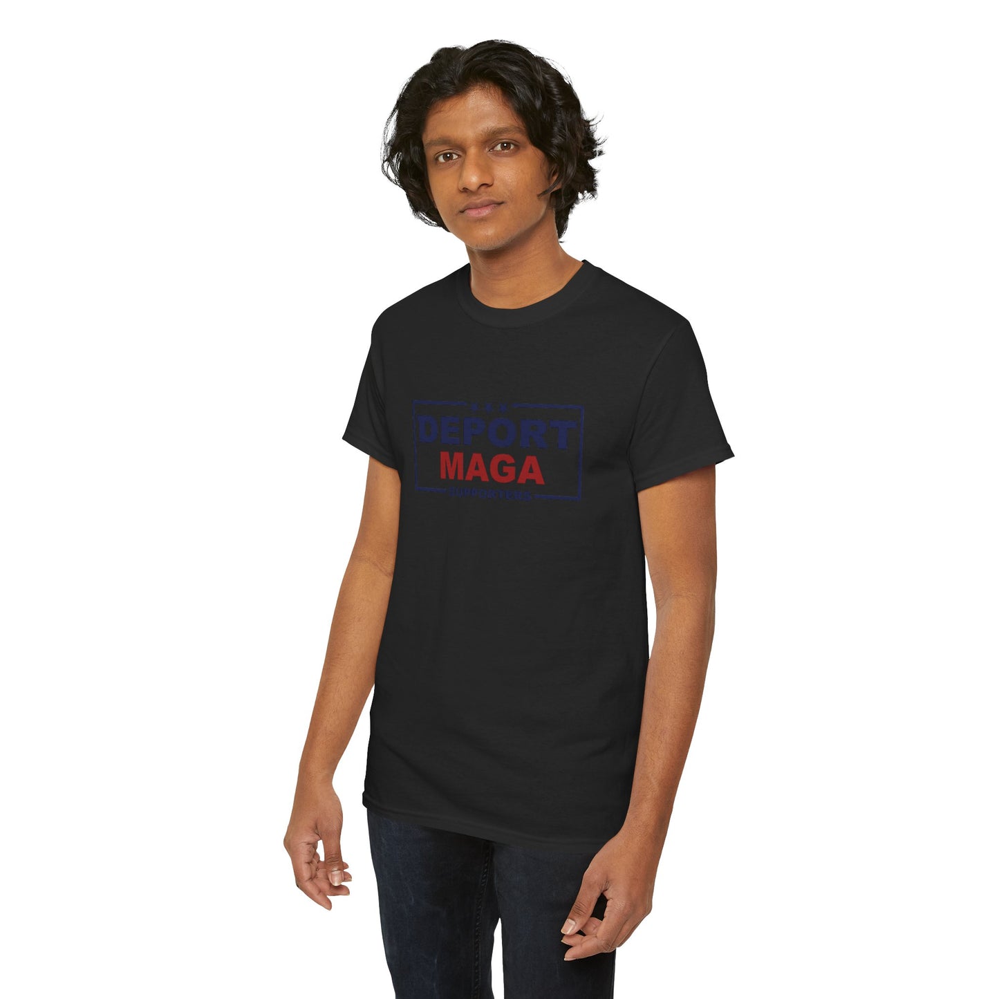 Deport MAGA Supporters Unisex Heavy Cotton Tee