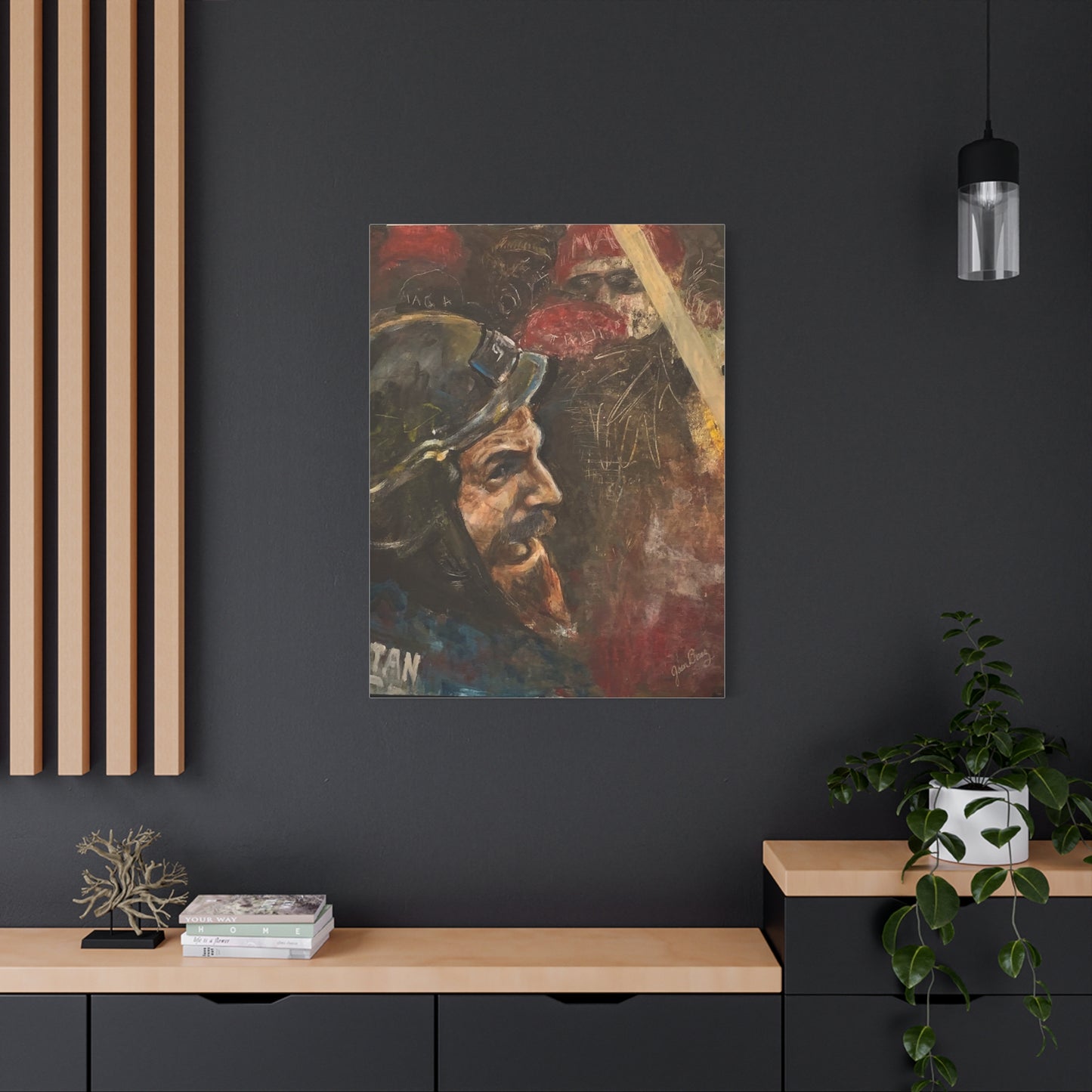 “Fighting Fanone” Canvas Print | Joan Baez x Michael Fanone — Stretched Matte