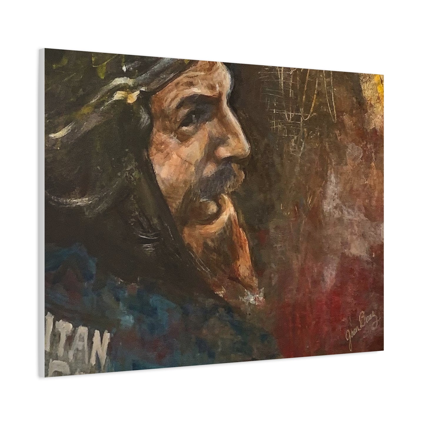 “Fighting Fanone” Canvas Print | Joan Baez x Michael Fanone — Stretched Matte