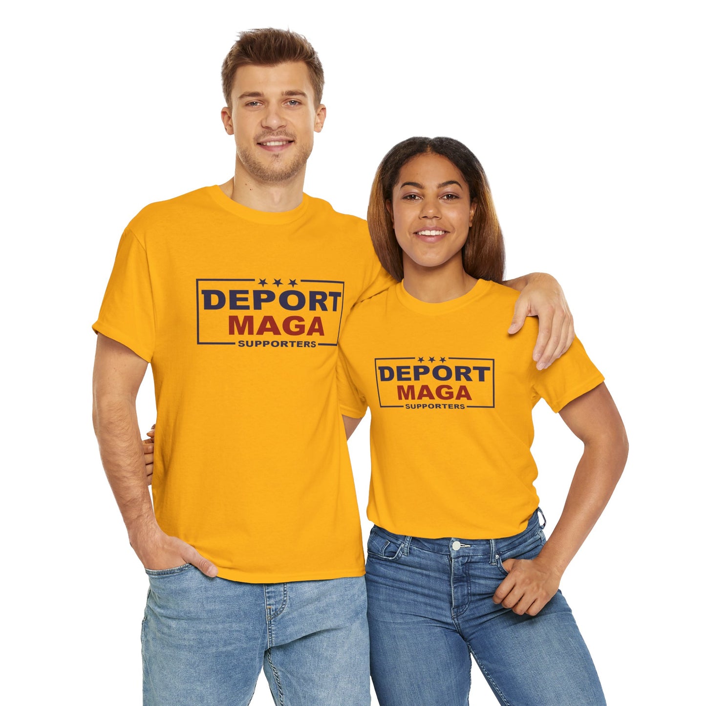 Deport MAGA Supporters Unisex Heavy Cotton Tee