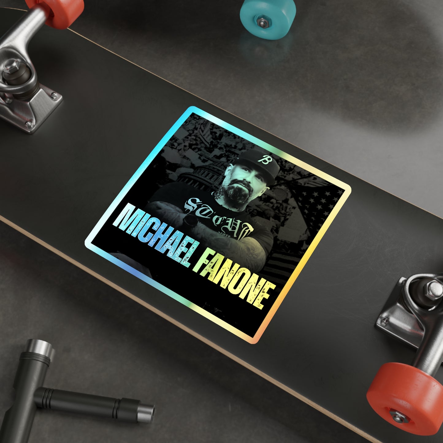 Michael Fanone Holographic Die-Cut Sticker