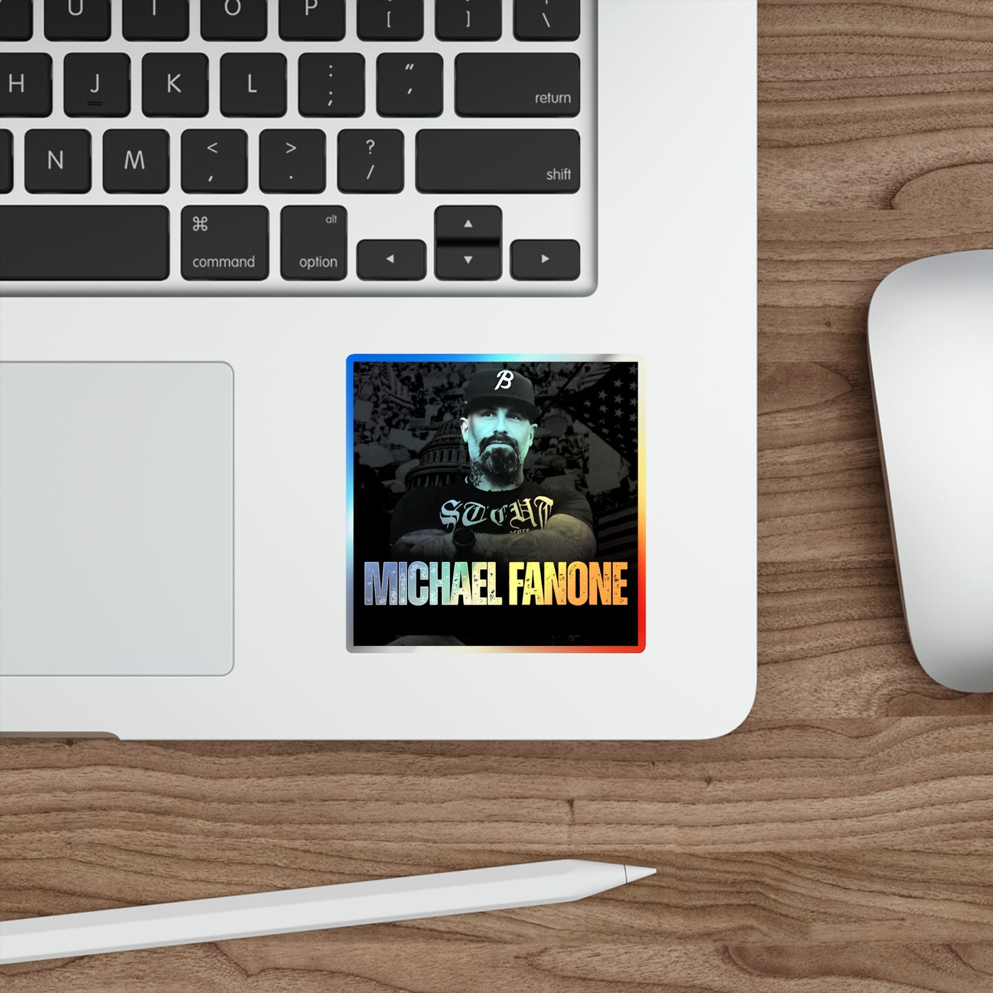 Michael Fanone Holographic Die-Cut Sticker