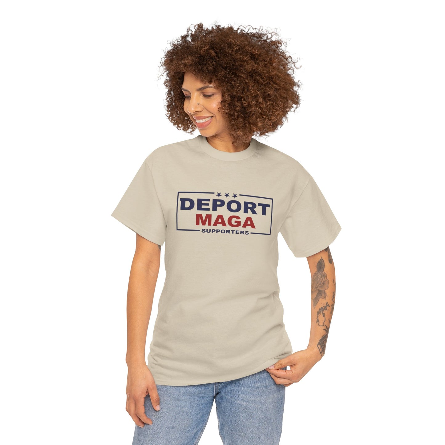 Deport MAGA Supporters Tee | Unisex Heavy Cotton — Michael Fanone