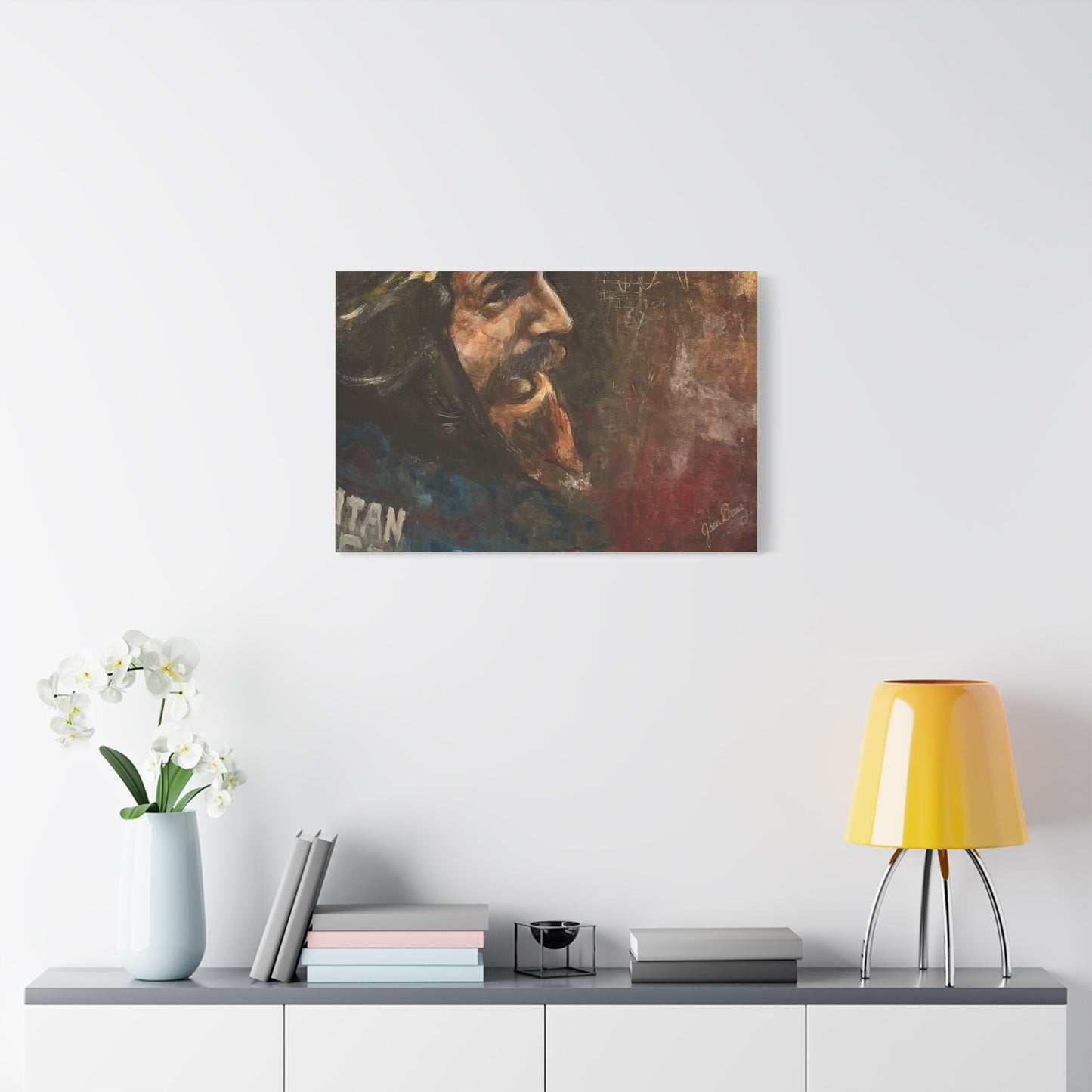 “Fighting Fanone” Canvas Print | Joan Baez x Michael Fanone — Stretched Matte