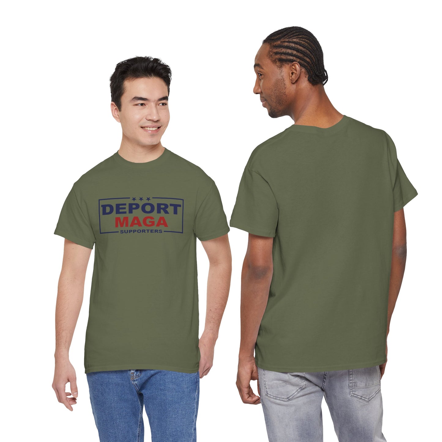 Deport MAGA Supporters Tee | Unisex Heavy Cotton — Michael Fanone